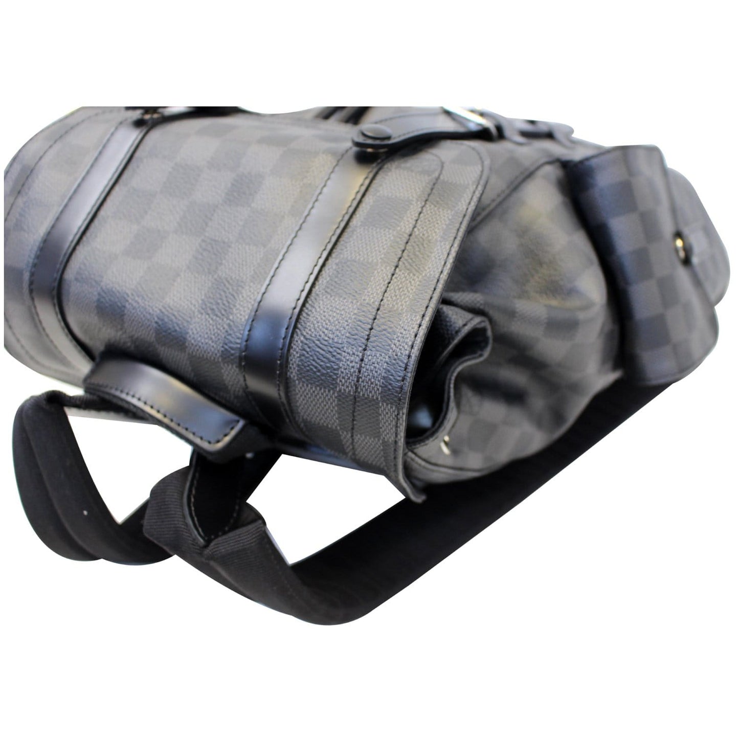 LOUIS VUITTON Christopher PM Damier Graphite Backpack Bag Black