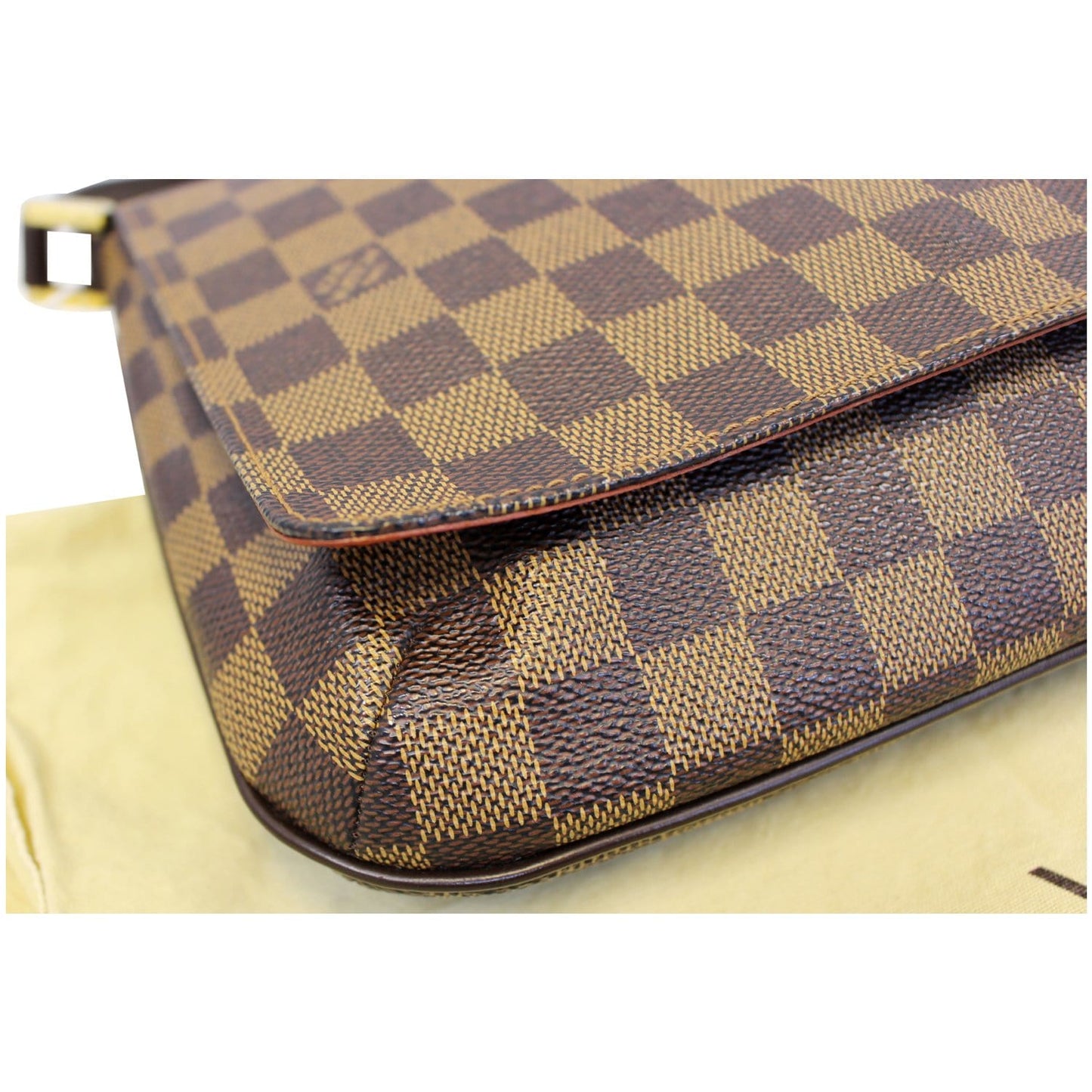 LOUIS VUITTON Musette Tango Damier Ebene Short Strap Shoulder Bag