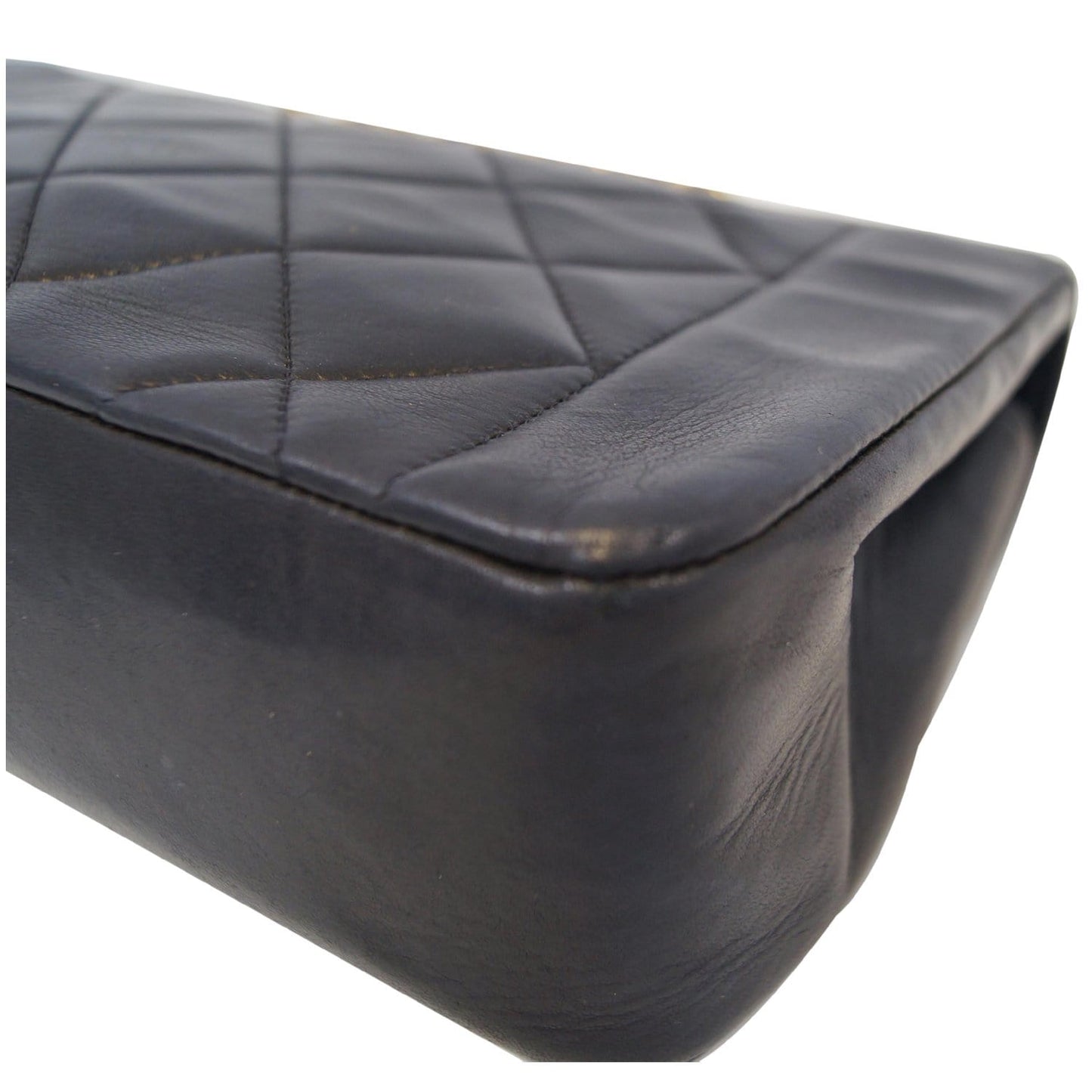 CHANEL Diana Flap Bag Quilted Lambskin Shoulder Bag Black