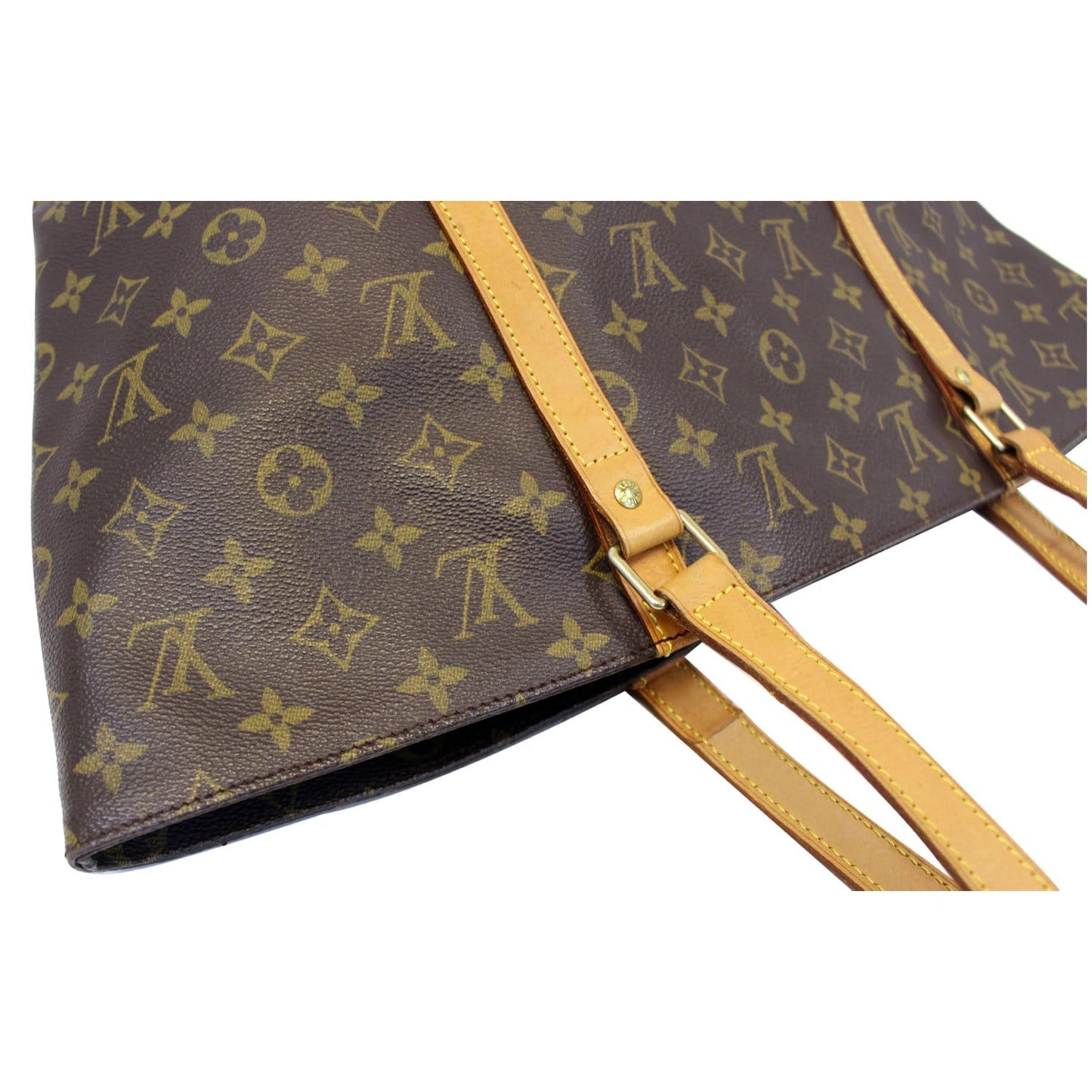 LOUIS VUITTON Sac Shopping Monogram Canvas Tote Bag Brown
