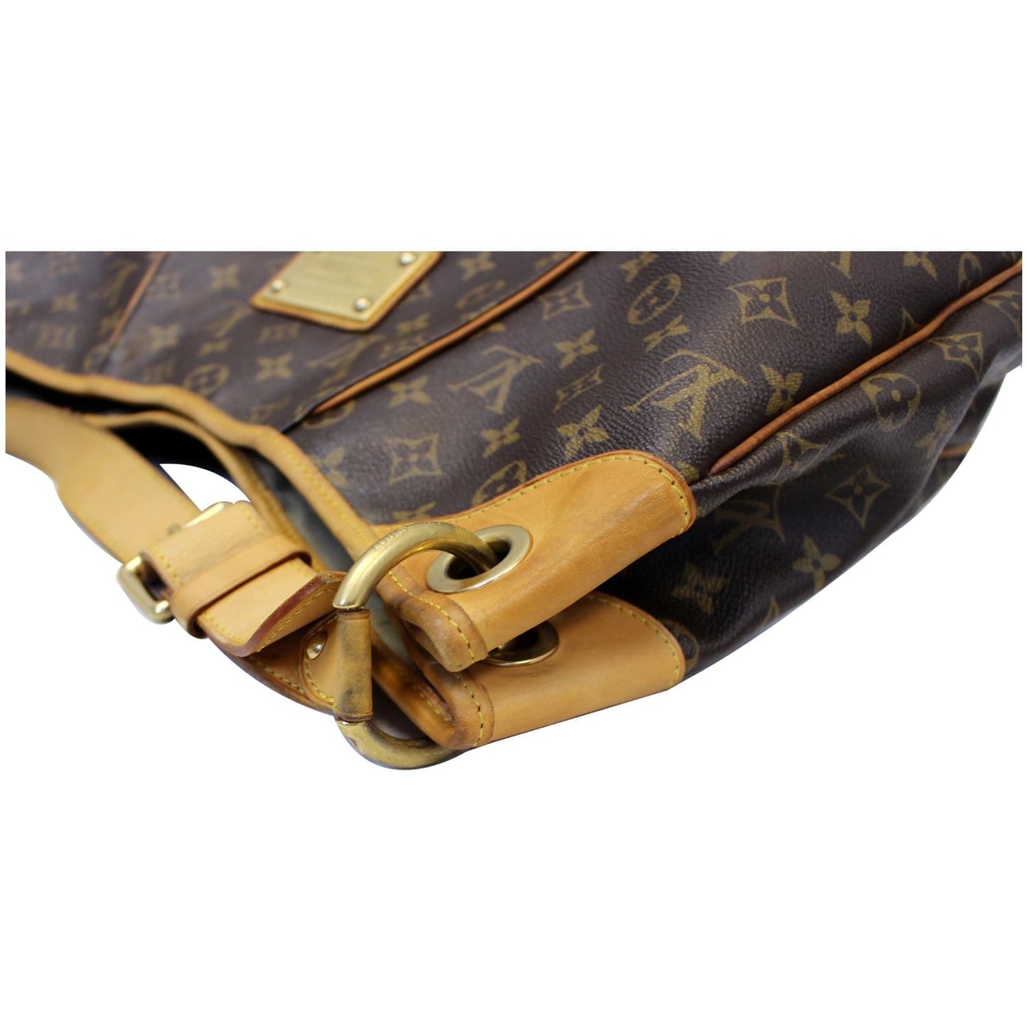 LOUIS VUITTON Galliera GM Monogram Canvas Shoulder Tote Bag Brown