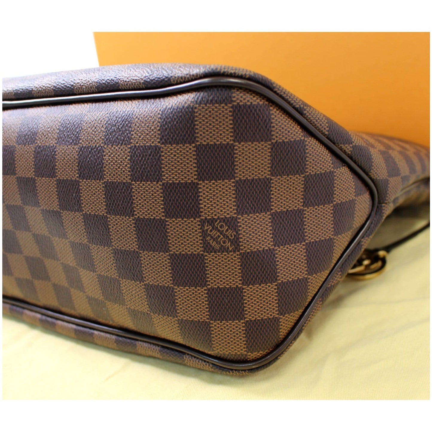 LOUIS VUITTON Delightful MM NM Damier Ebene Hobo Shoulder Bag Brown
