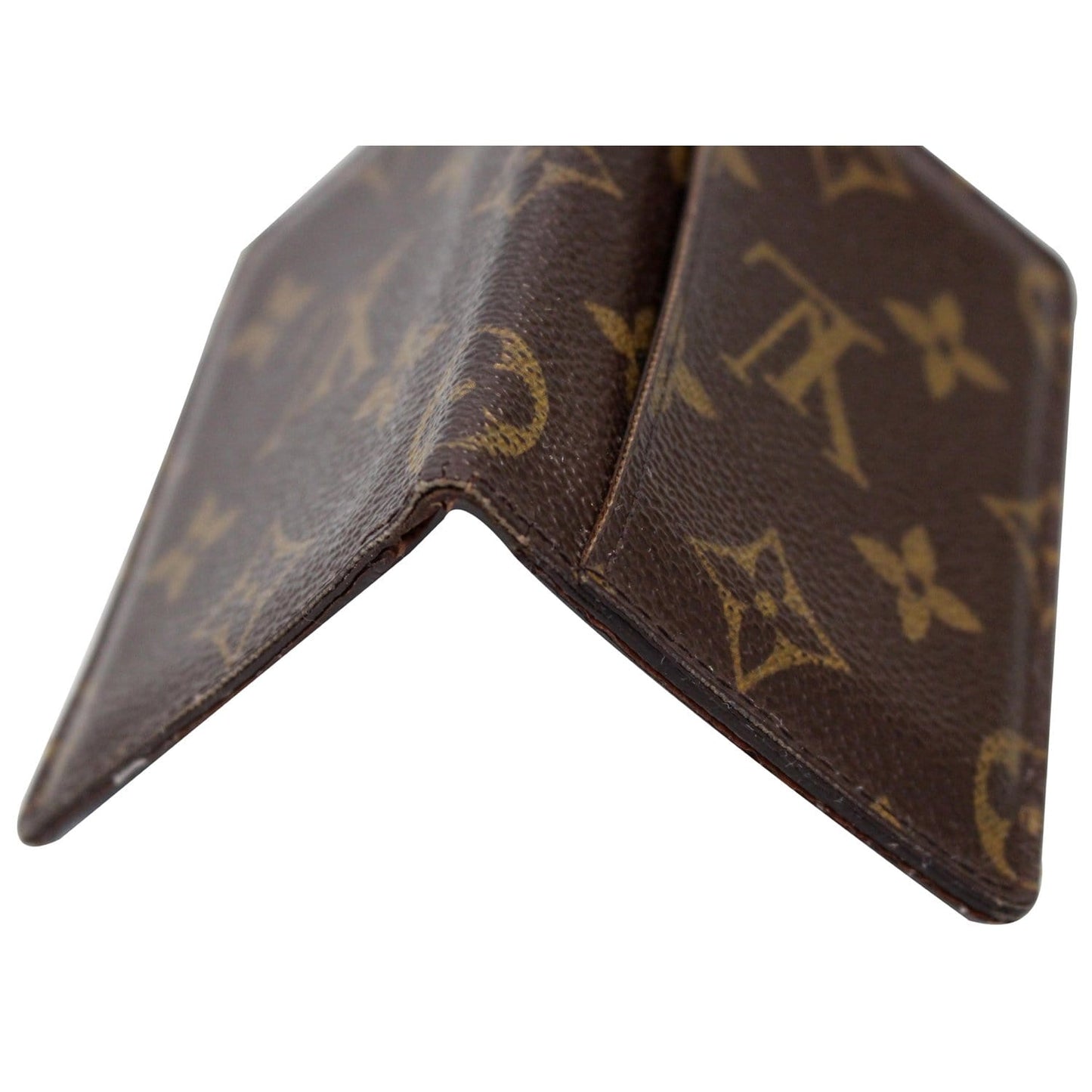 LOUIS VUITTON Pocket Organizer Monogram Canvas Wallet Brown