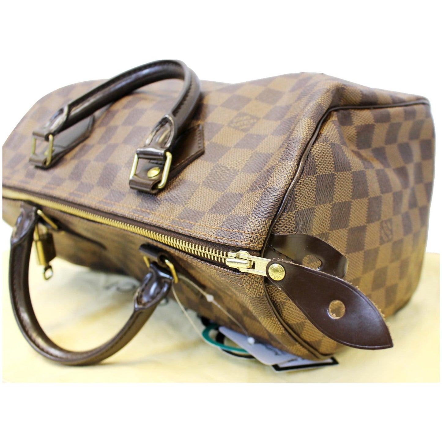 LOUIS VUITTON Speedy 30 Damier Ebene Satchel Handbag