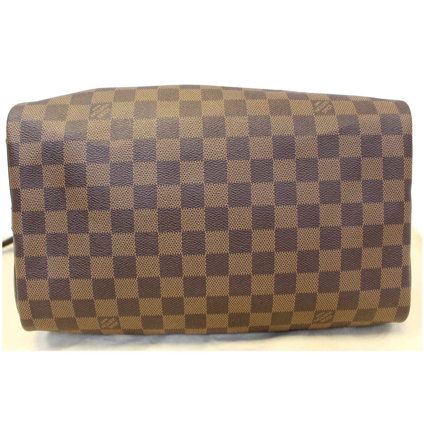 Louis Vuitton Speedy 30 Patches Bandouliere Damier Ebene Shoulder Bag Brown
