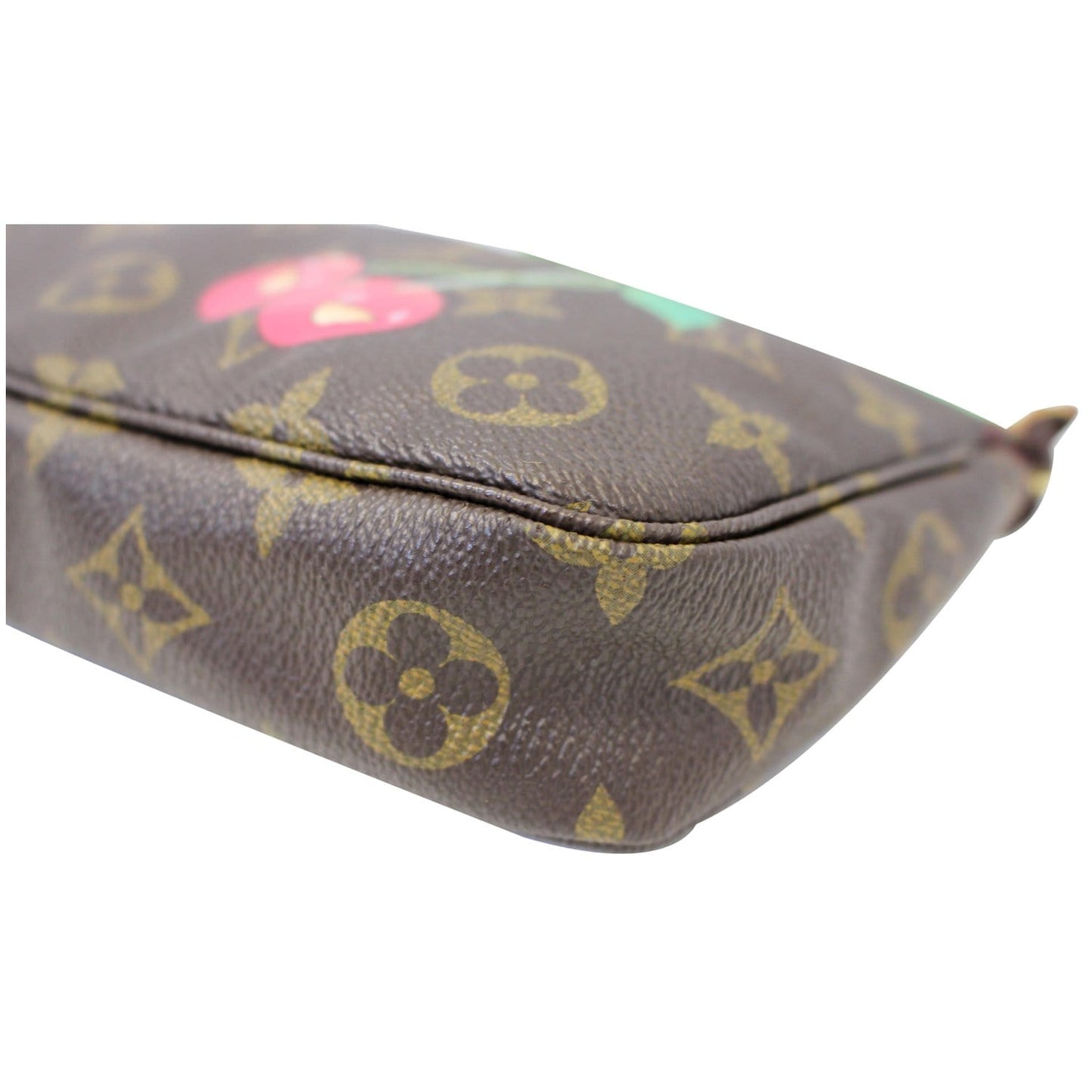 LOUIS VUITTON Pochette Accessoires Monogram Cerises Pouch Bag Brown