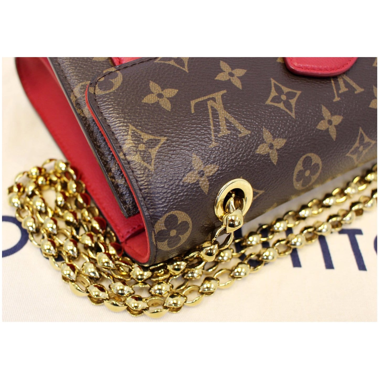 LOUIS VUITTON Victoire Monogram Canvas Shoulder Crossbody Bag Cherry