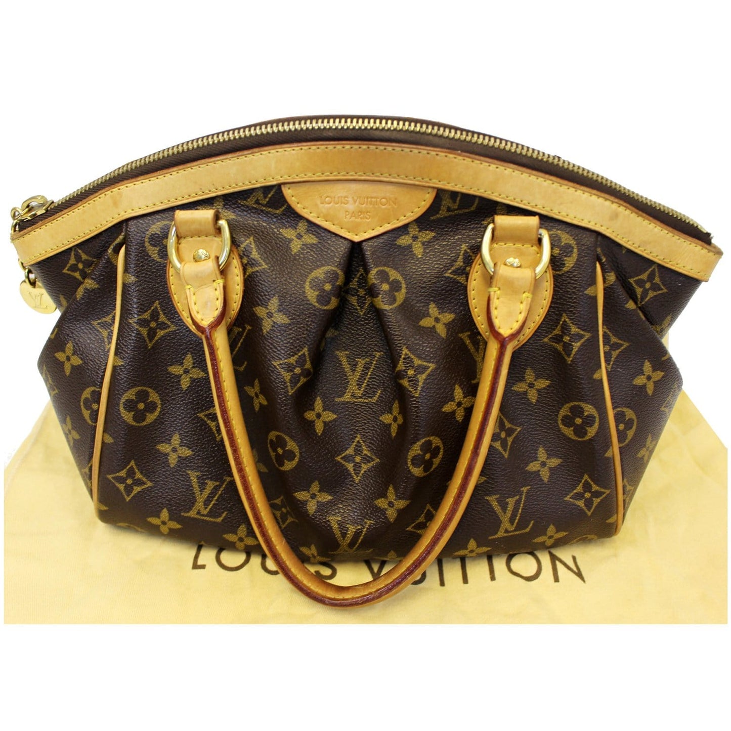LOUIS VUITTON Tivoli PM Monogram Canvas Shoulder Bag Brown