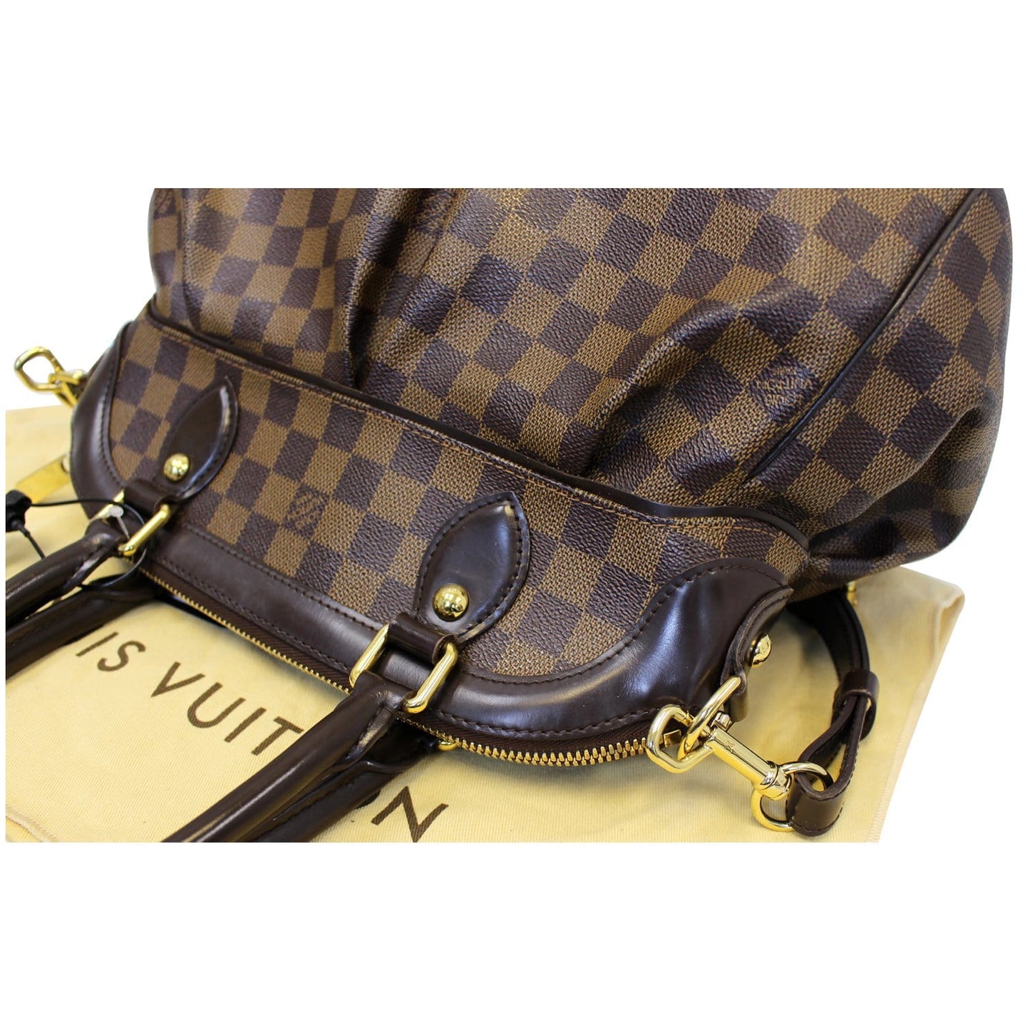 LOUIS VUITTON Trevi PM Damier Ebene Brown Shoulder Bag