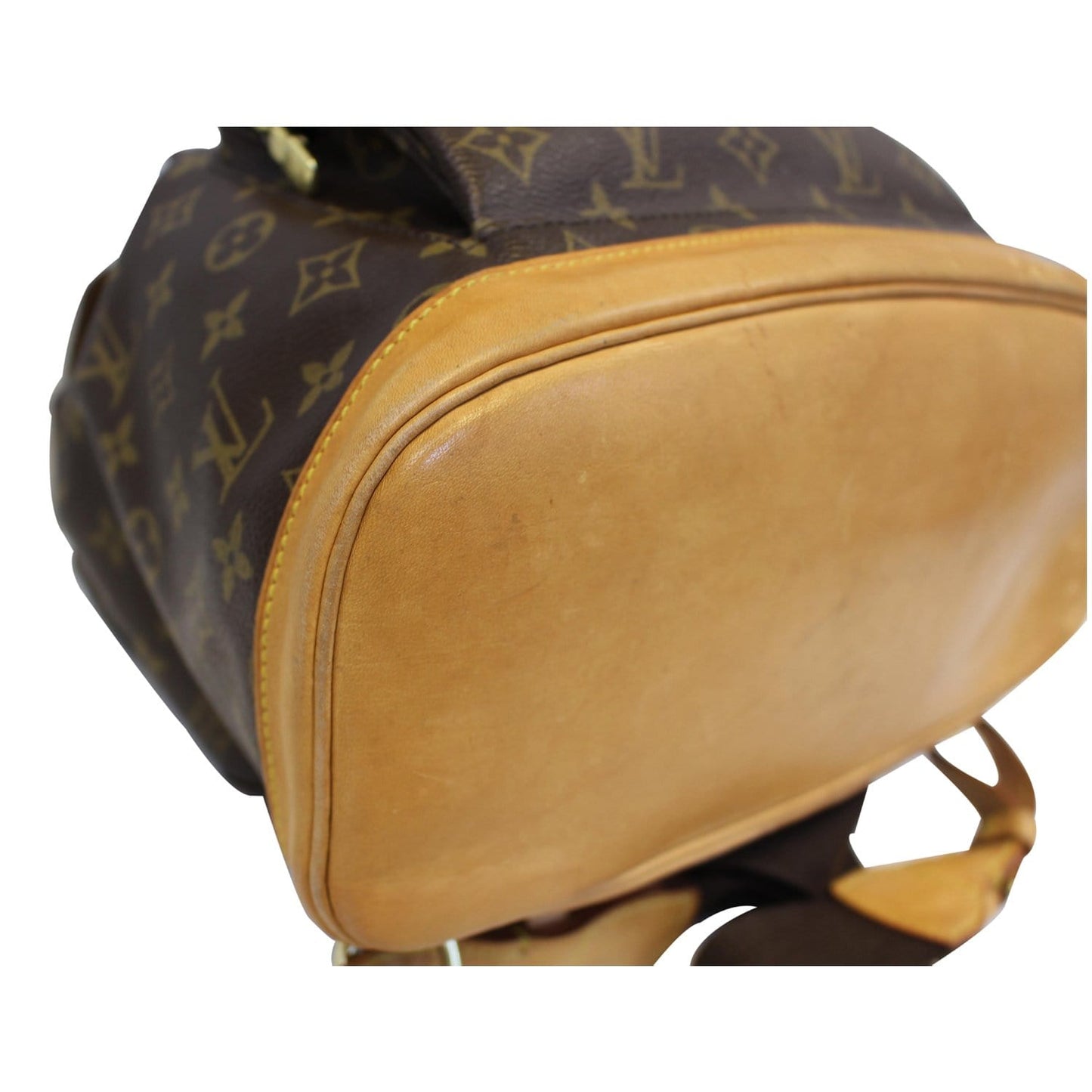 LOUIS VUITTON Montsouris GM Monogram Canvas Backpack Bag Brown