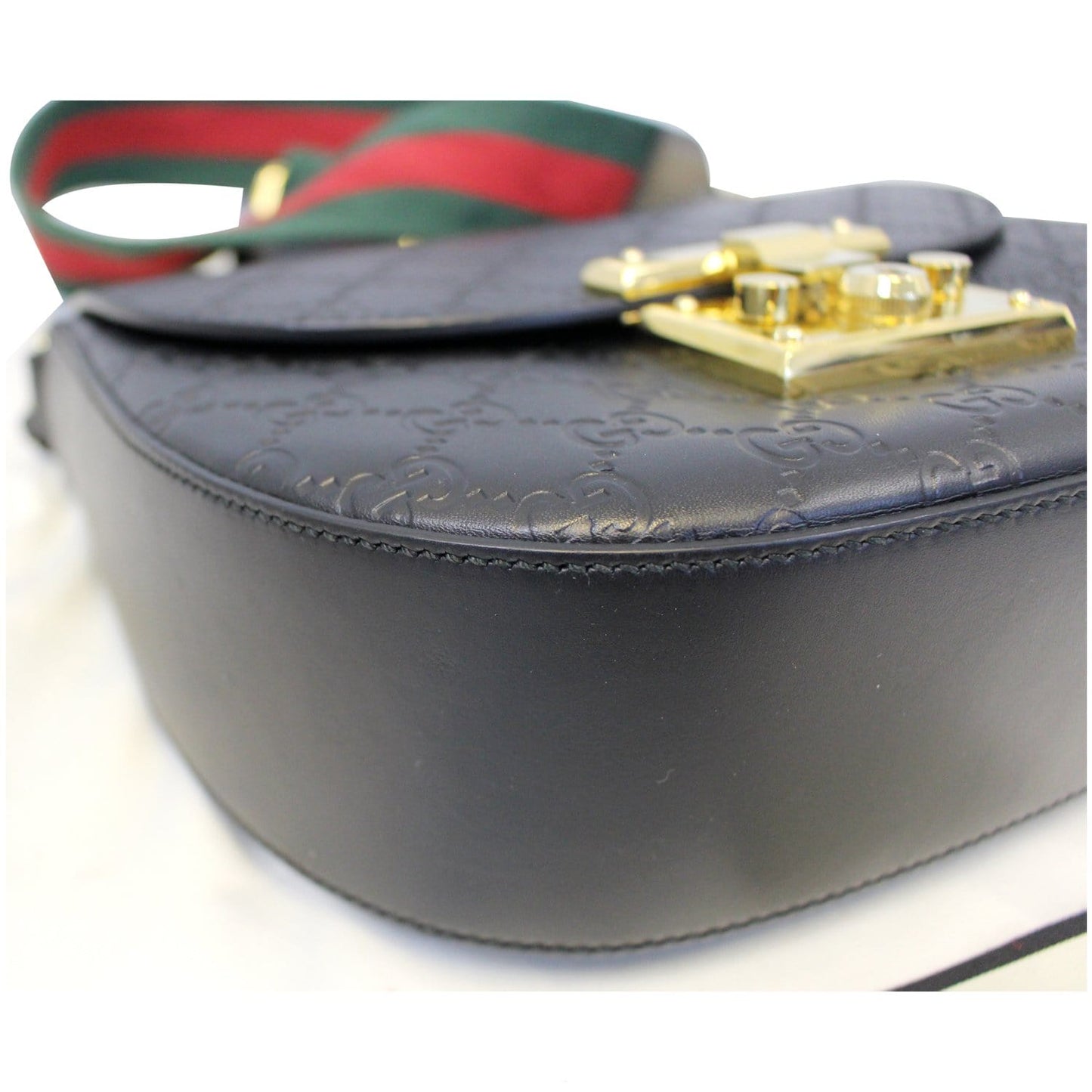 GUCCI Padlock GG Guccissima Signature Leather Shoulder Bag 453189