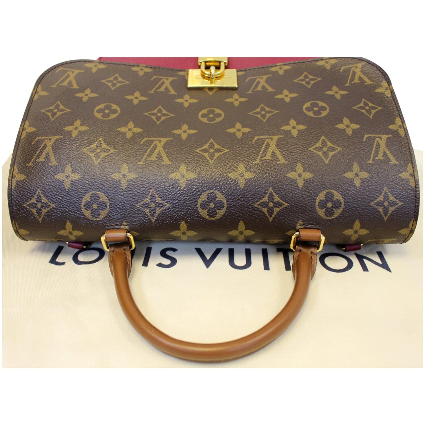 LOUIS VUITTON Marignan Monogram Canvas Messenger Shoulder Bag Lie De Vin