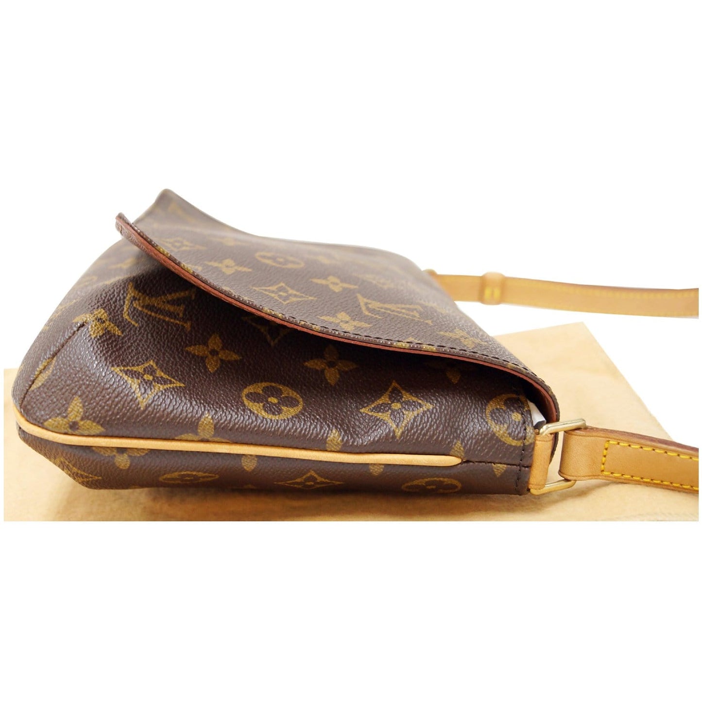 LOUIS VUITTON Musette Tango Monogram Canvas Short Strap Shoulder Bag Brown
