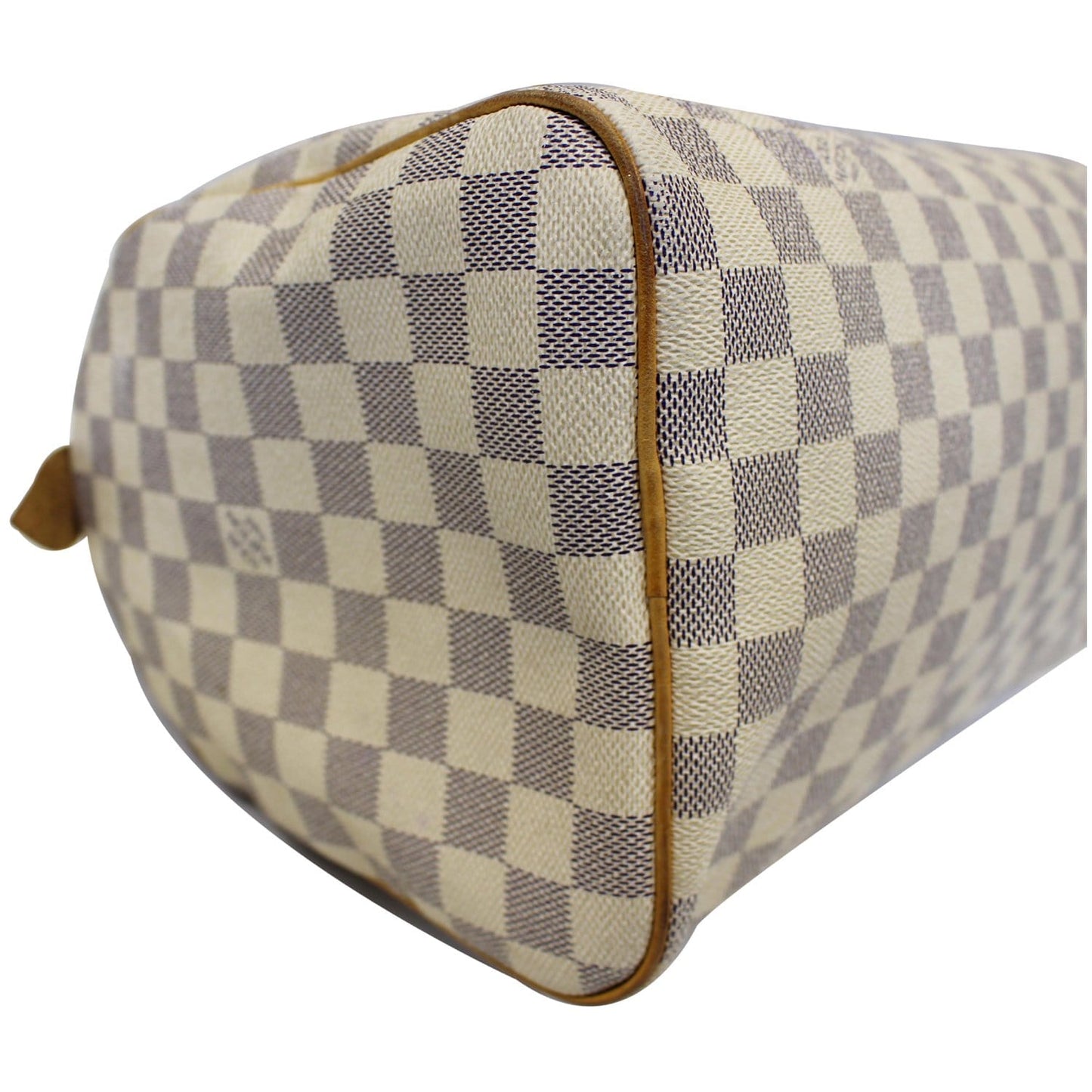 LOUIS VUITTON Speedy 30 Damier Azur Satchel Handbag White
