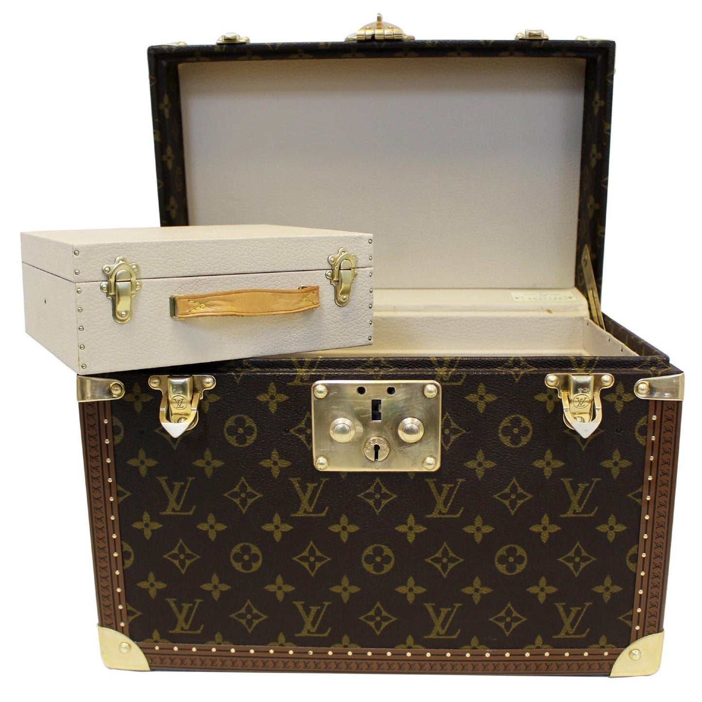 LOUIS VUITTON Boite Pharmacie Monogram Canvas Toiletry Case Brown