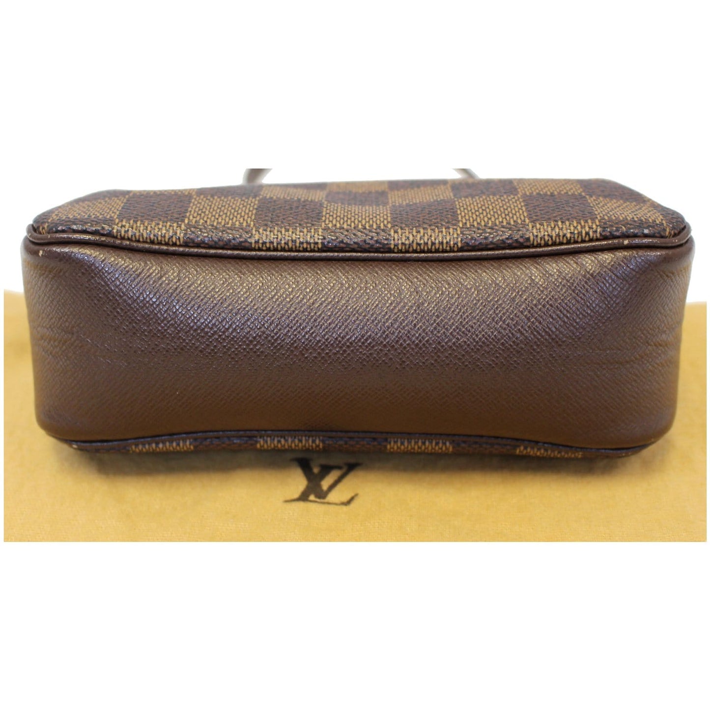 LOUIS VUITTON Truth Damier Ebene Makeup Pouch Bag Brown