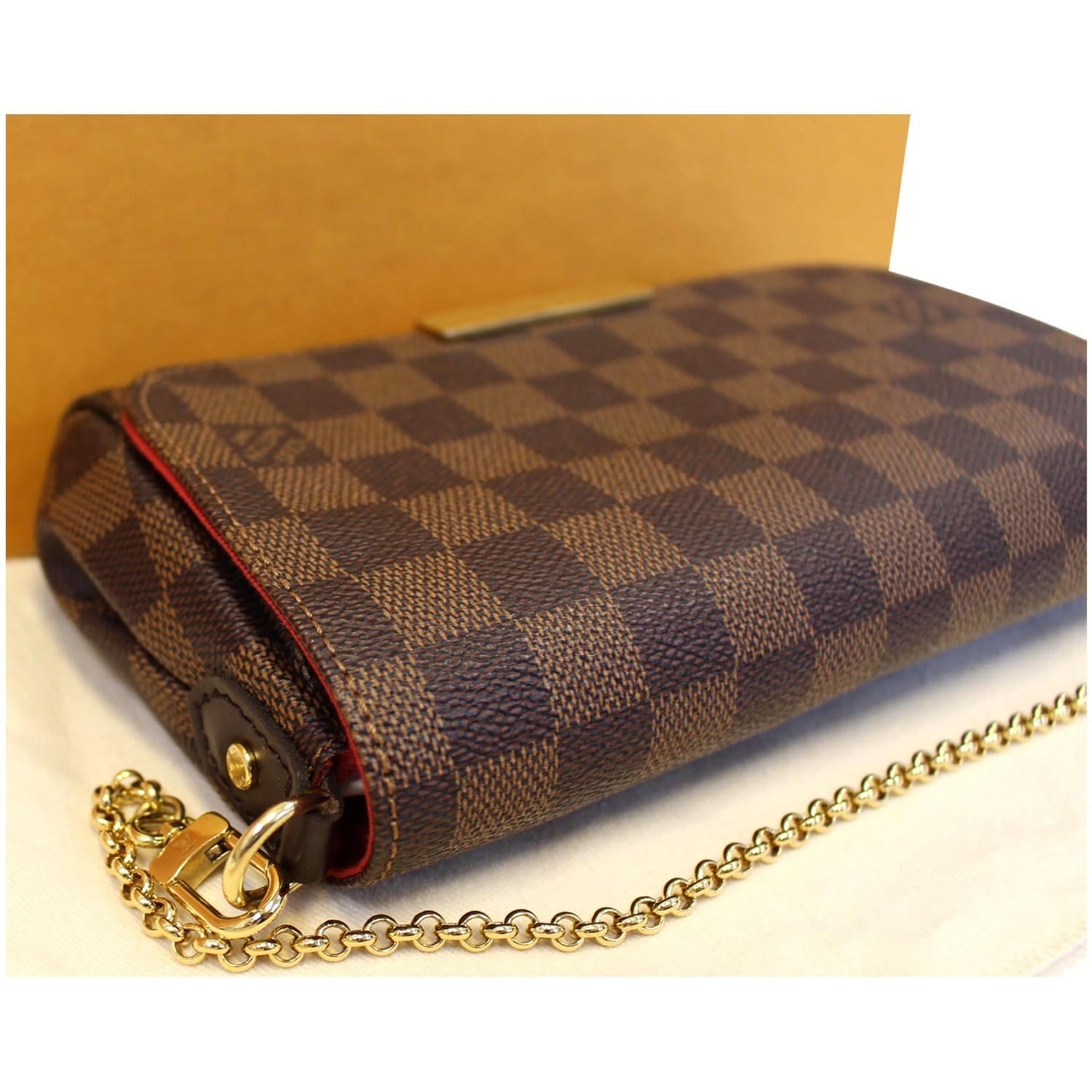 LOUIS VUITTON Favorite PM Damier Ebene Shoulder Crossbody Bag