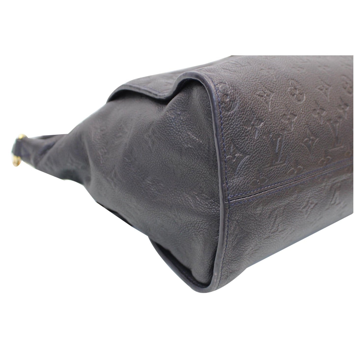 LOUIS VUITTON Lumineuse PM Monogram Empreinte Leather Shoulder Bag Black