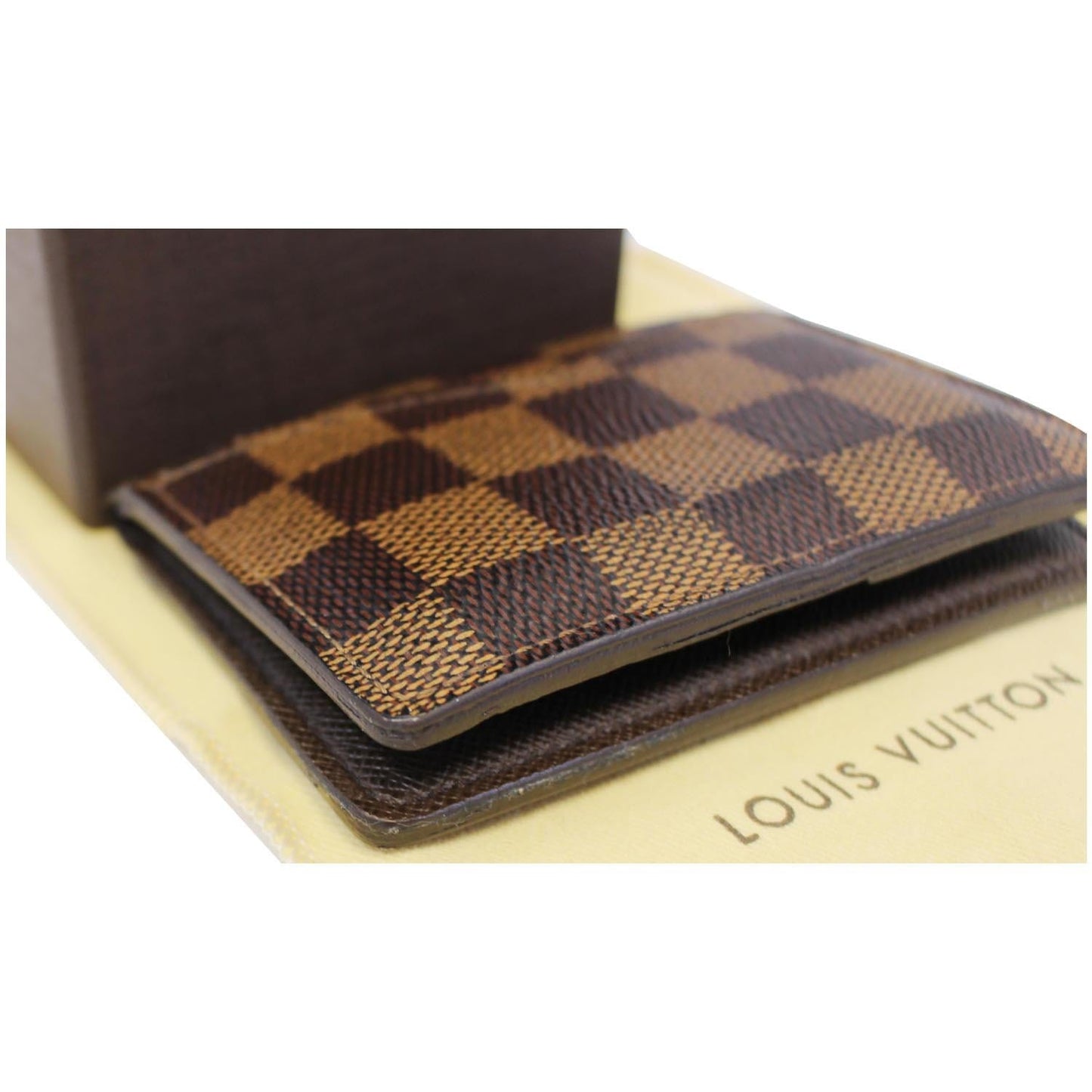 LOUIS VUITTON Pocket Organizer Damier Ebene Card Case