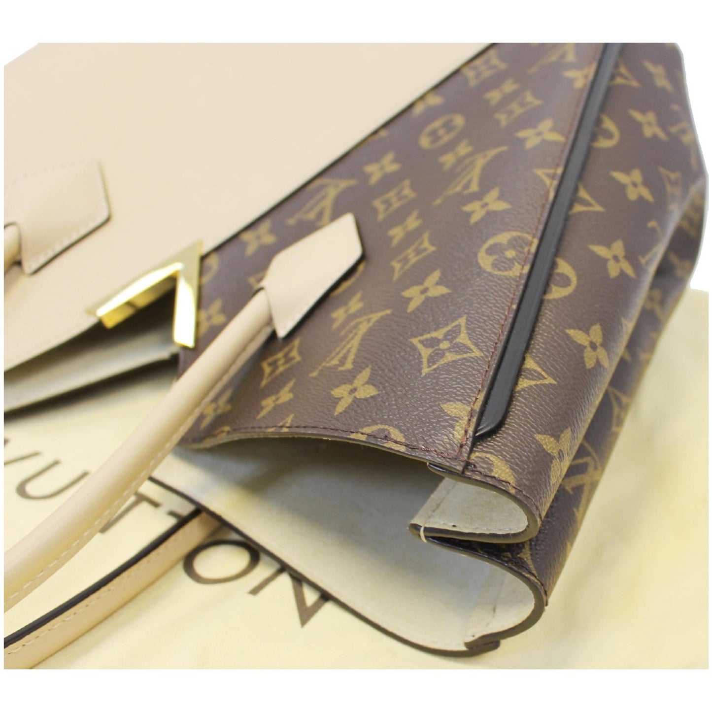 LOUIS VUITTON Kimono Monogram Calfskin Tote Bag Dune