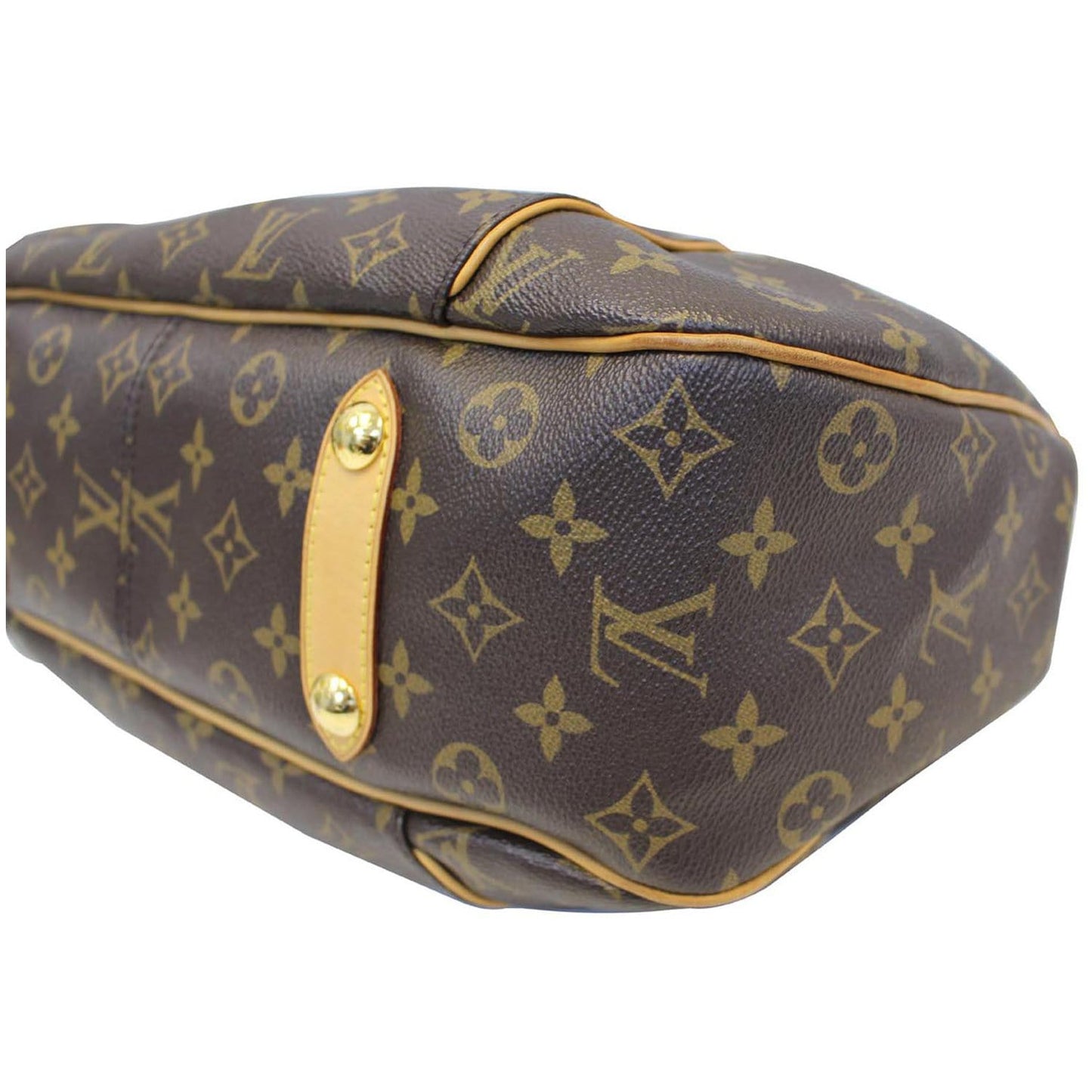 LOUIS VUITTON Galliera PM Monogram Canvas Shoulder Handbag Brown