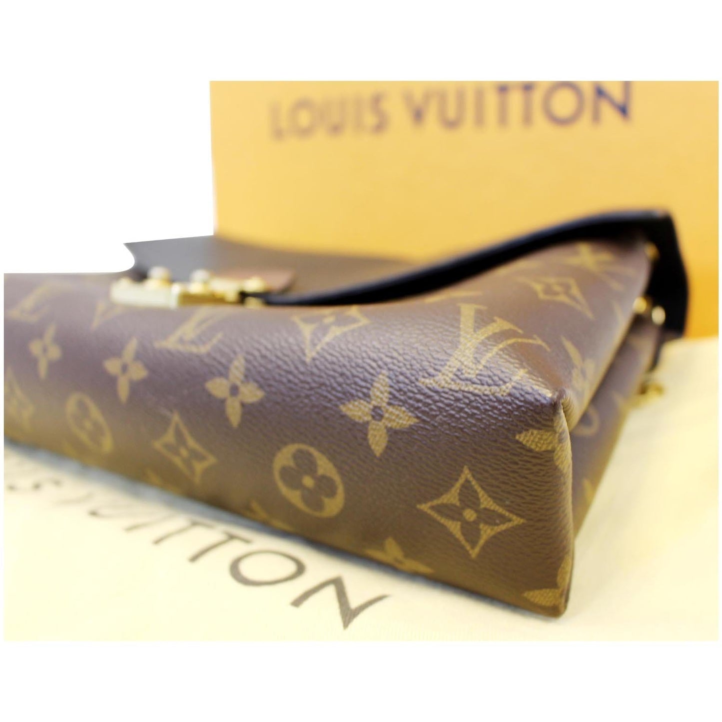 LOUIS VUITTON Pallas Chain Monogram Canvas Crossbody Bag