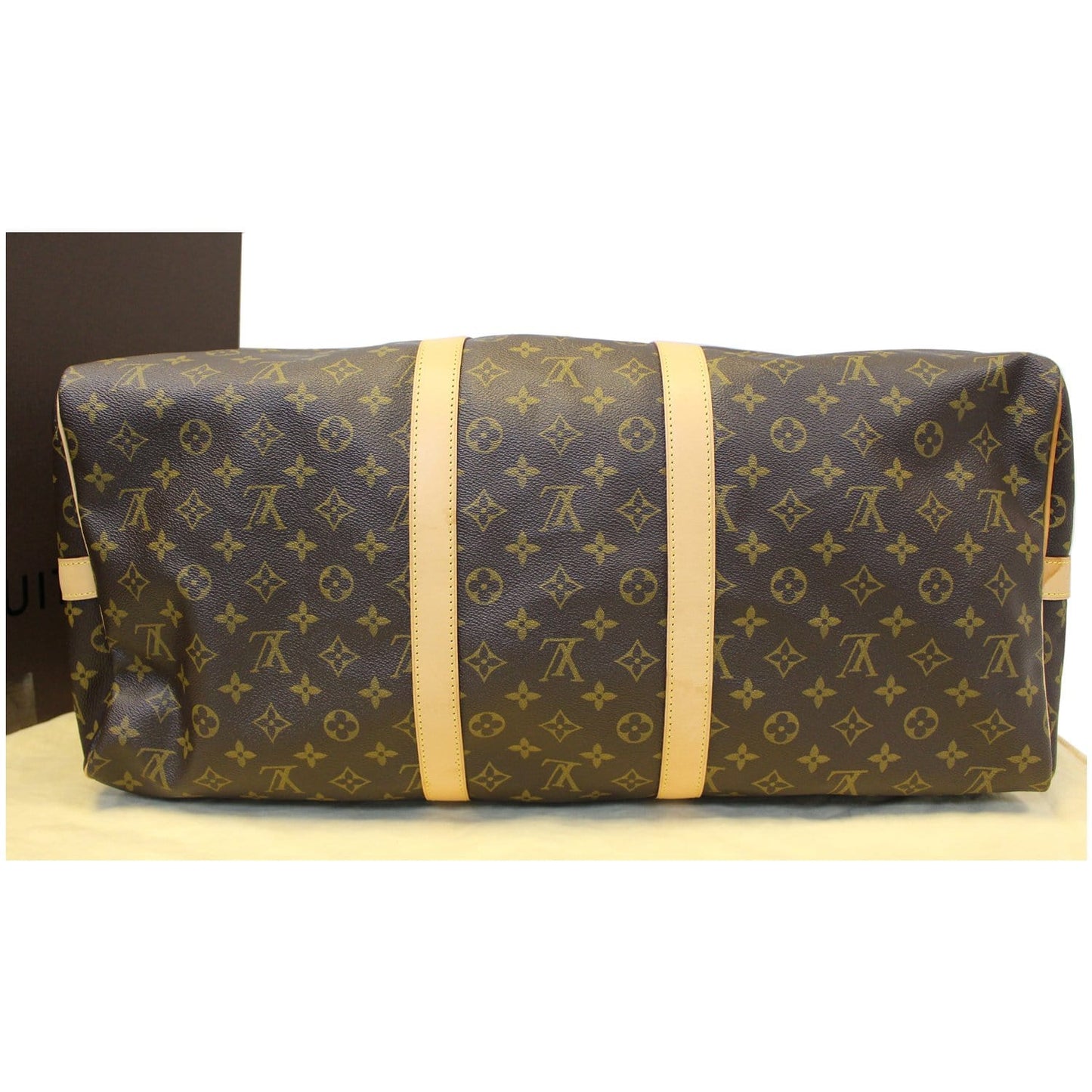 LOUIS VUITTON Keepall Bandouliere 55 Monogram Canvas Travel Bag
