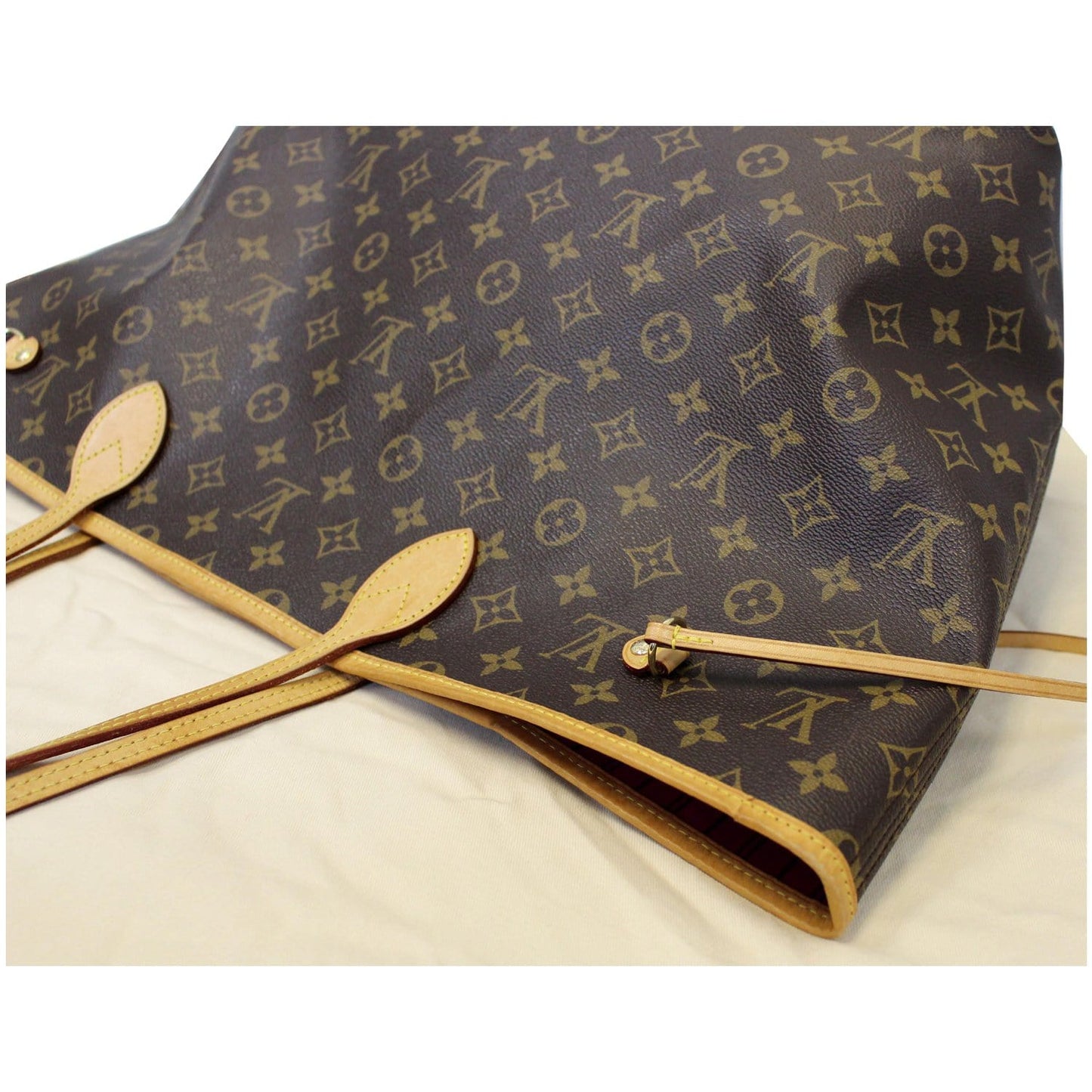 LOUIS VUITTON Neverfull GM Monogram Canvas Tote Shoulder Bag Brown