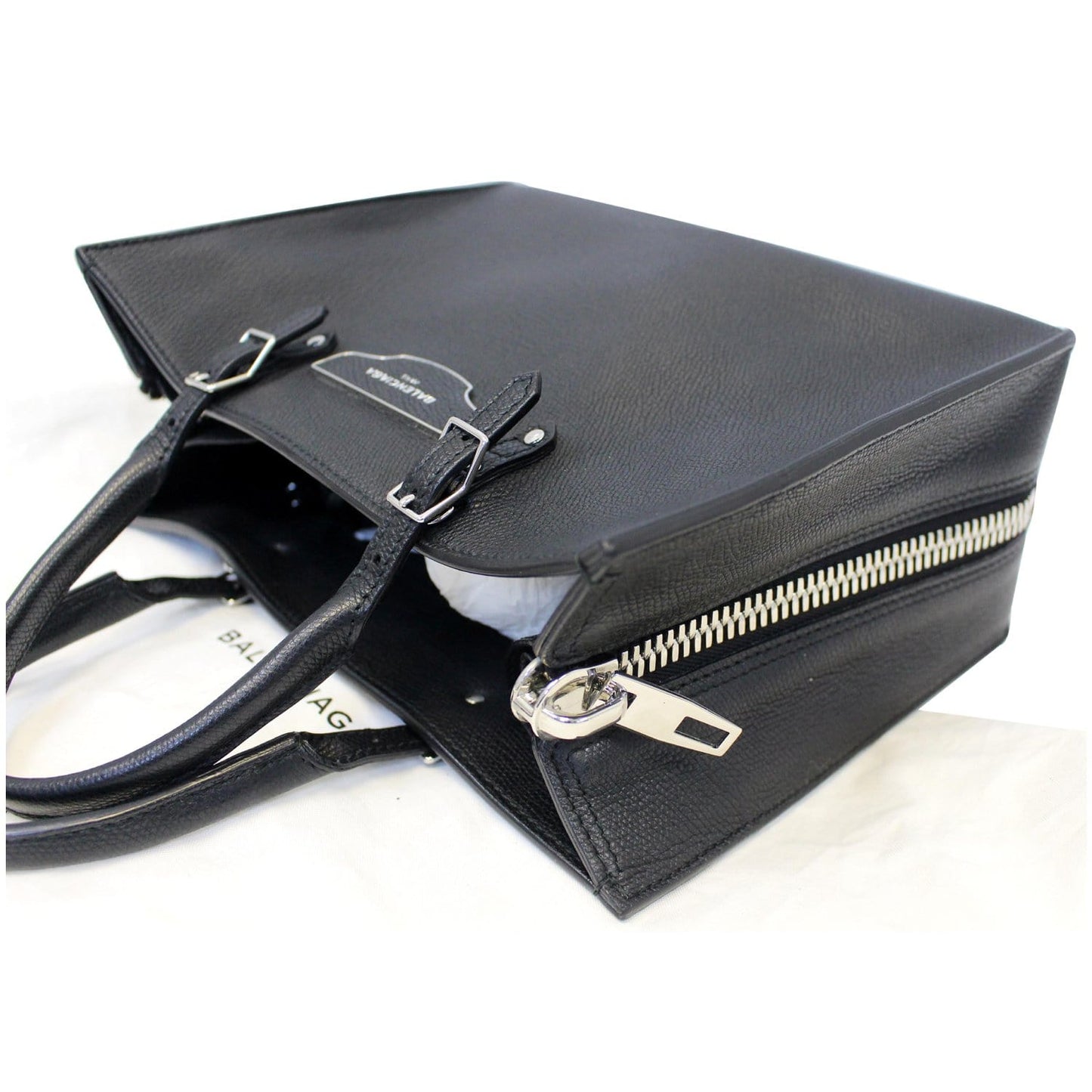 BALENCIAGA Papier A6 Calfskin Zip Around Shoulder Bag Black - 20% OFF