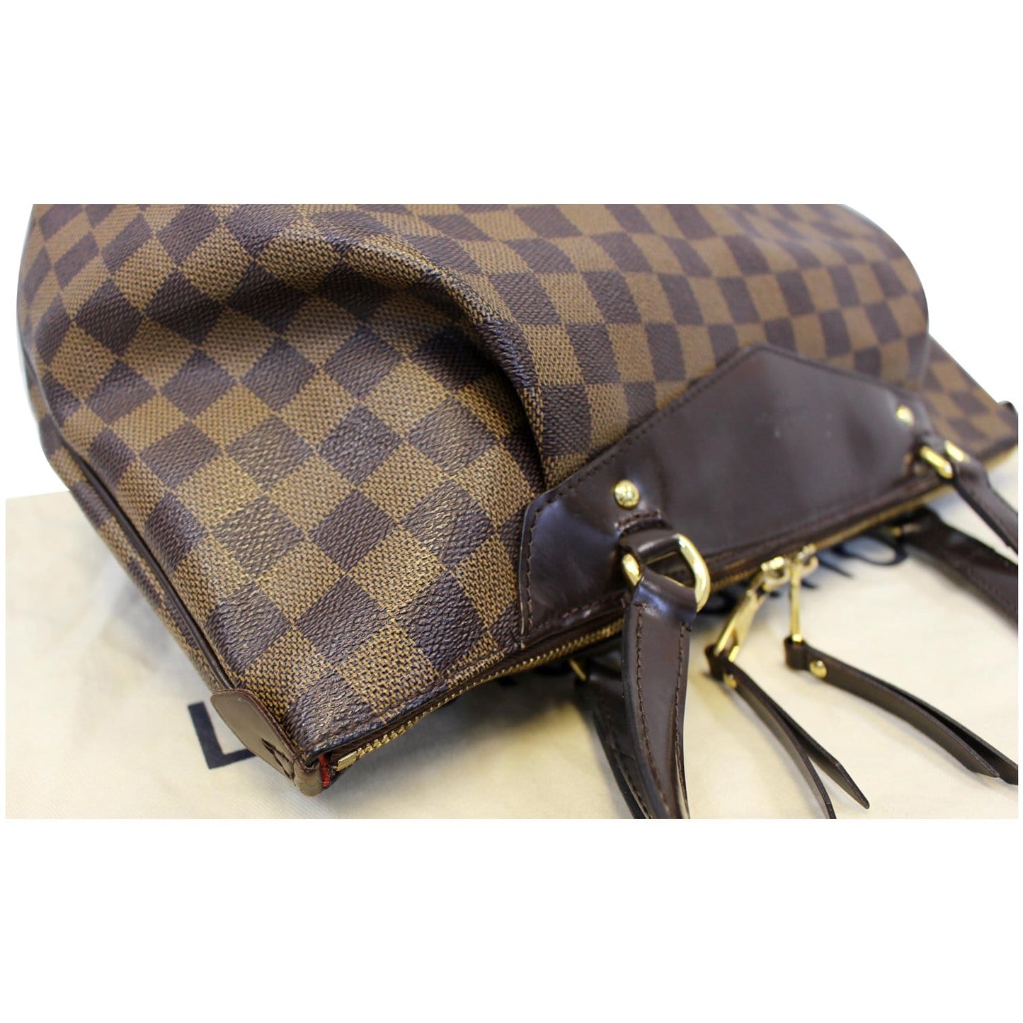 LOUIS VUITTON Westminster GM Damier Ebene Tote Shoulder Bag Brown - Last Call