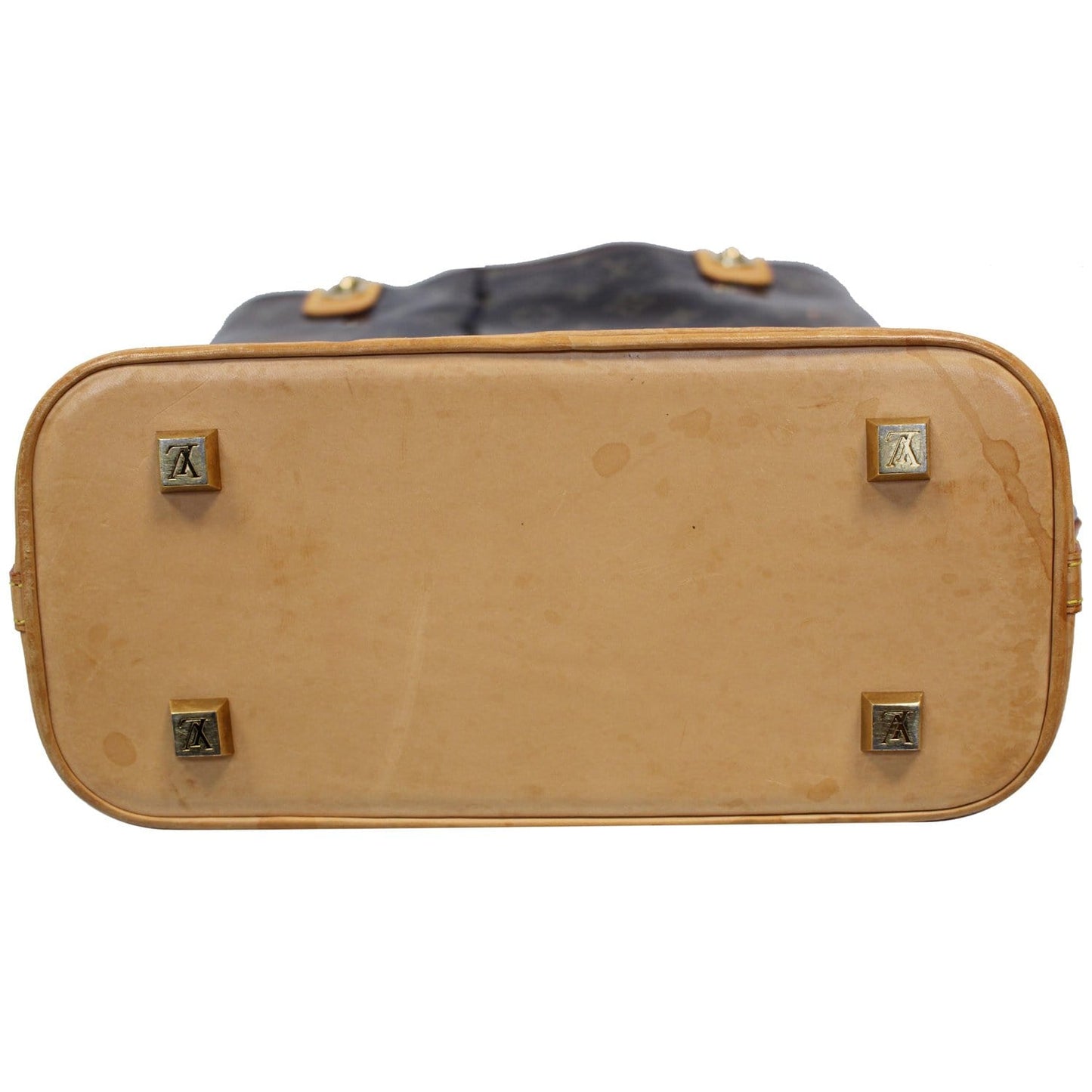LOUIS VUITTON Cabas Ambre PM Vinyl Monogram Shoulder Bag Brown