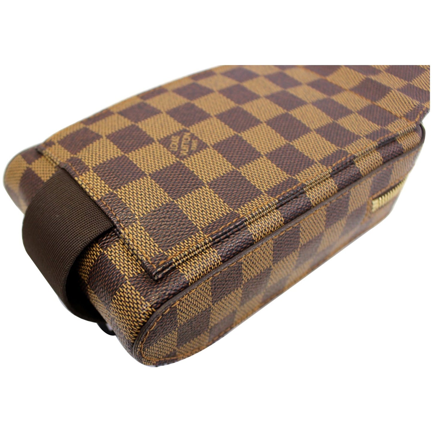 LOUIS VUITTON Damier Ebene Geronimos Brown Hip Bag