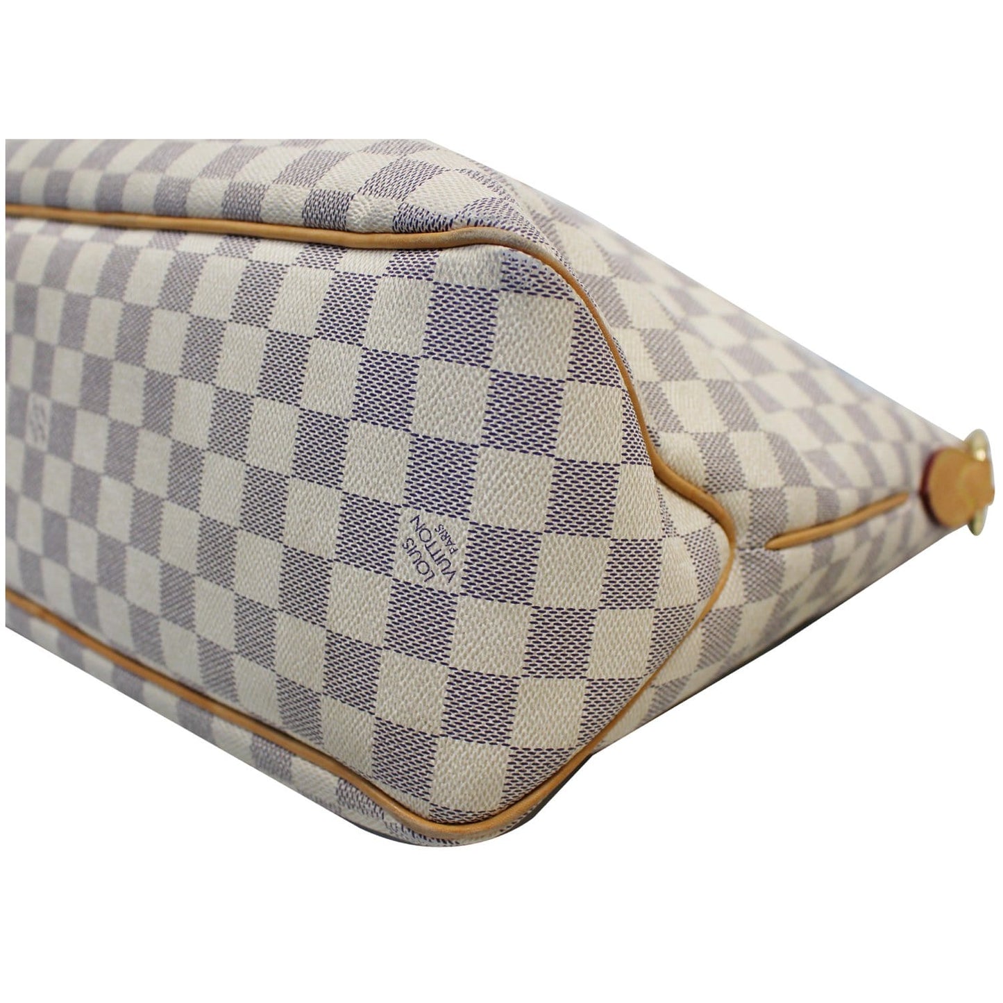 LOUIS VUITTON Delightful PM Damier Azur Shoulder Hobo Bag White