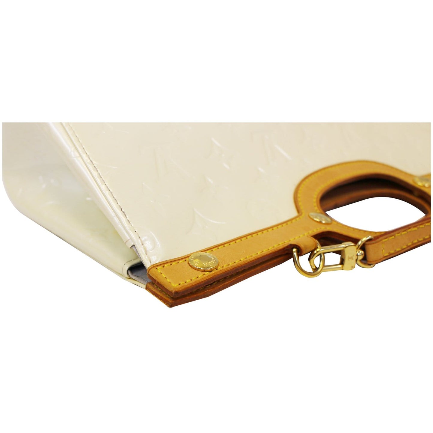 LOUIS VUITTON Roxbury Drive Vernis Leather Shoulder Bag Cream