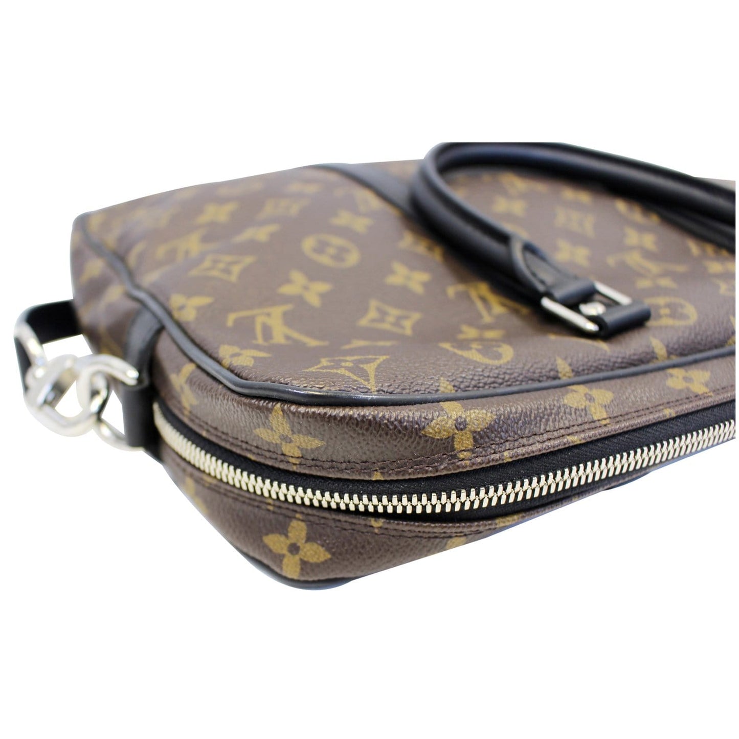 LOUIS VUITTON Porte-Documents Voyage PM Monogram Macassar Briefcase - 15% OFF