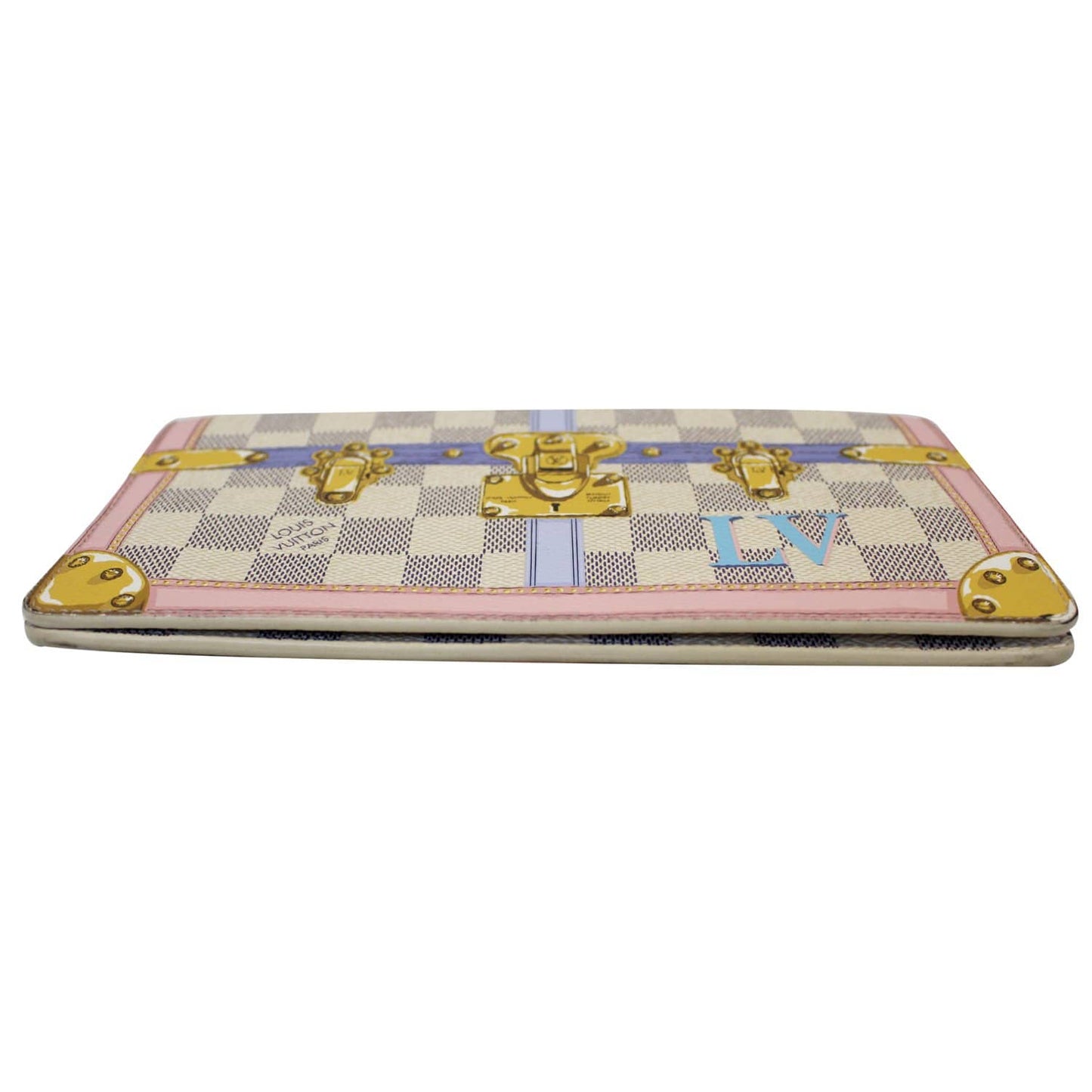 LOUIS VUITTON Summer Trunks Pochette Damier Azur Shoulder Bag White - 20% OFF