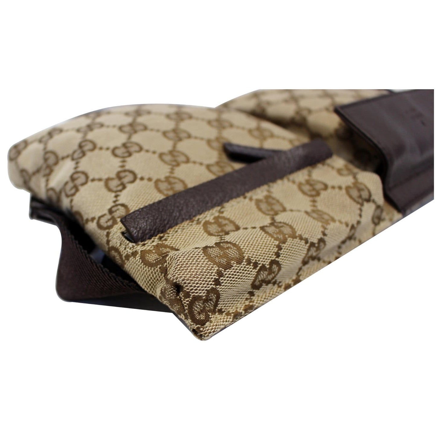 GUCCI GG Monogram Waist Bum Bag 28566 Brown