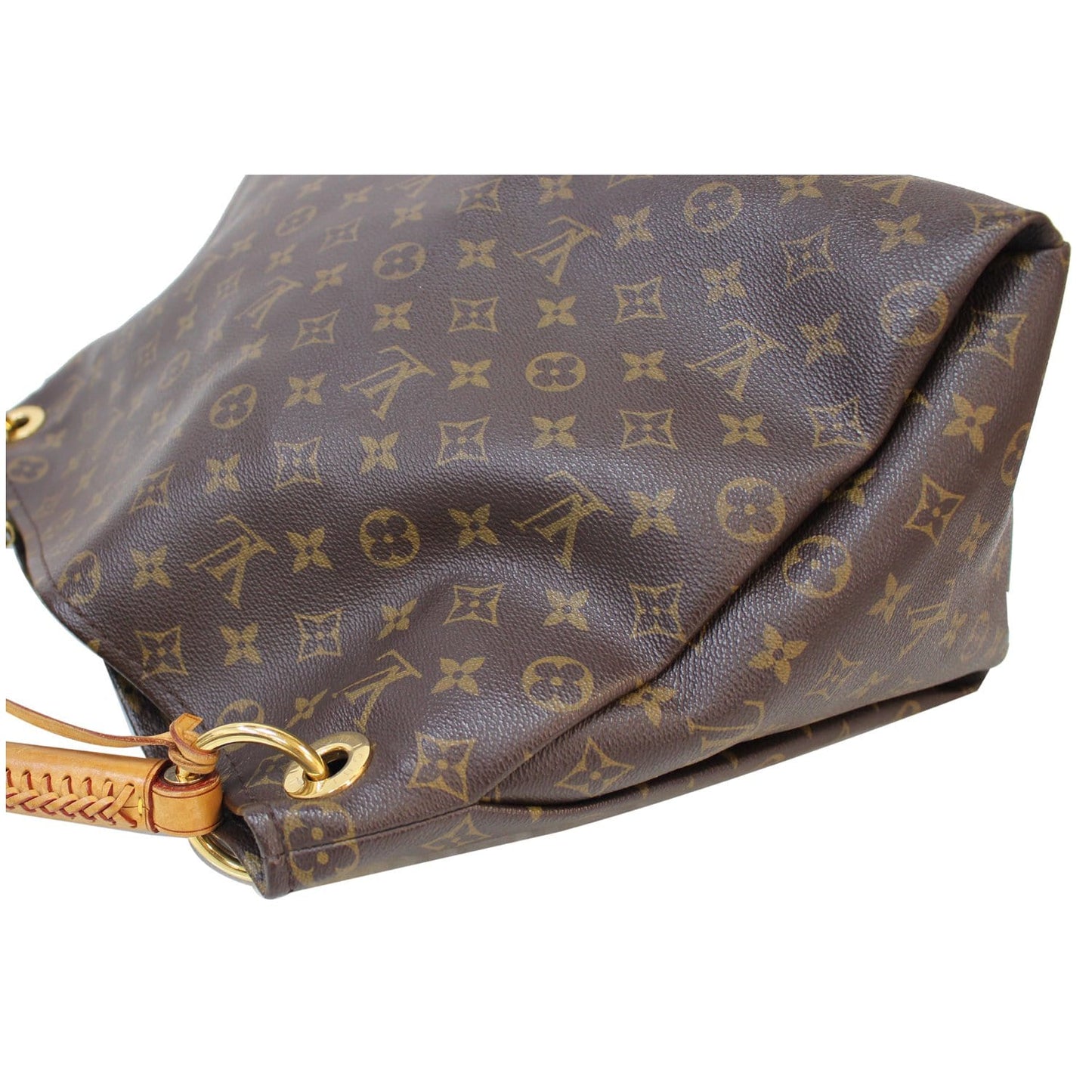 LOUIS VUITTON Artsy MM Monogram Canvas Shoulder Bag Brown