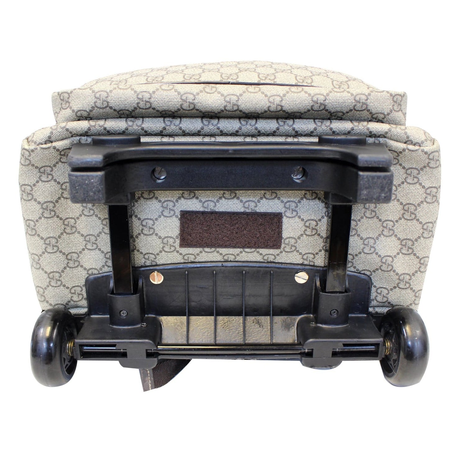Gucci GG Supreme Canvas Trolley Backpack Bag Beige