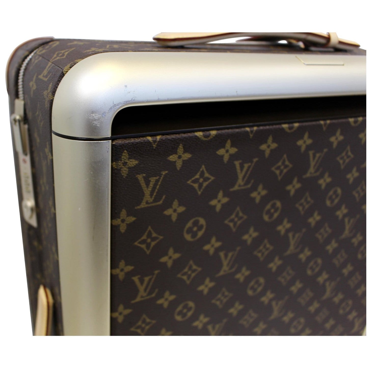 LOUIS VUITTON Horizon 55 Monogram Canvas Rolling Suitcase Brown