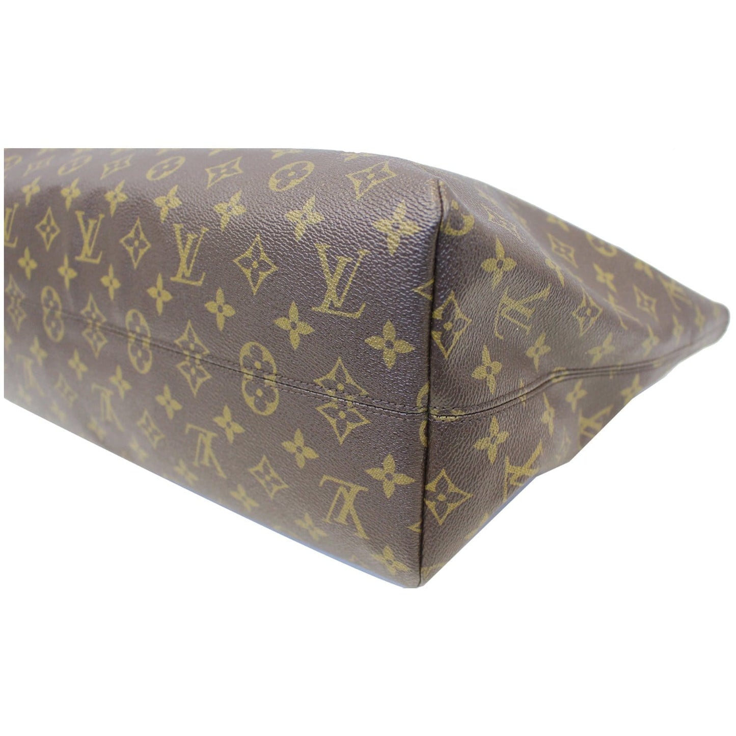 LOUIS VUITTON Raspail GM Monogram Canvas Shoulder Bag Brown