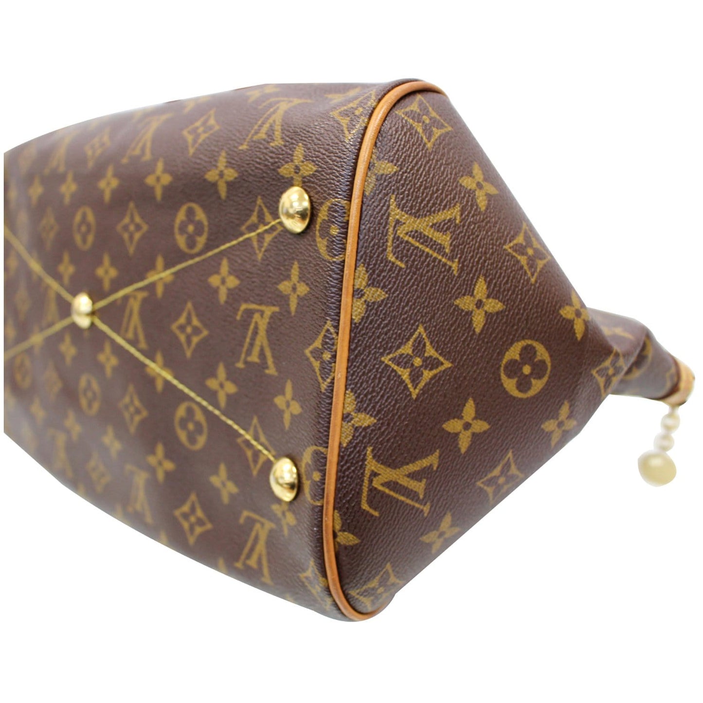 LOUIS VUITTON Tivoli GM Monogram Canvas Shoulder Bag Brown