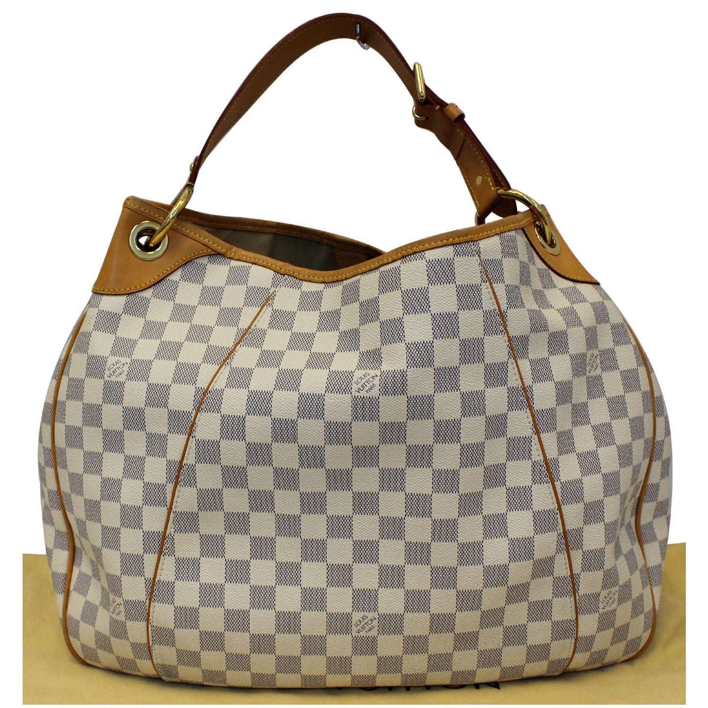 LOUIS VUITTON Galliera GM Damier Azur Shoulder Bag White