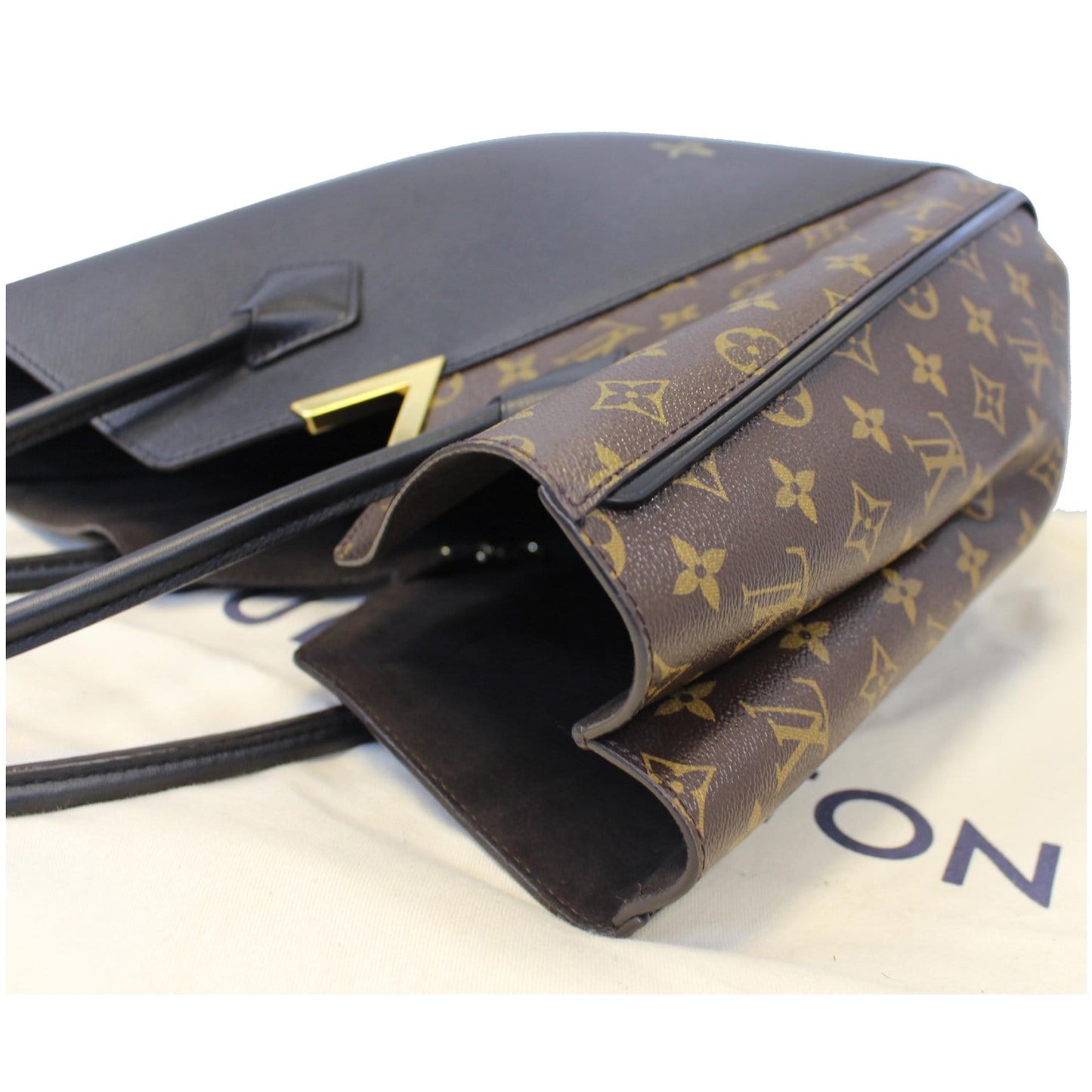 LOUIS VUITTON Kimono Monogram Calfskin Tote Bag Black
