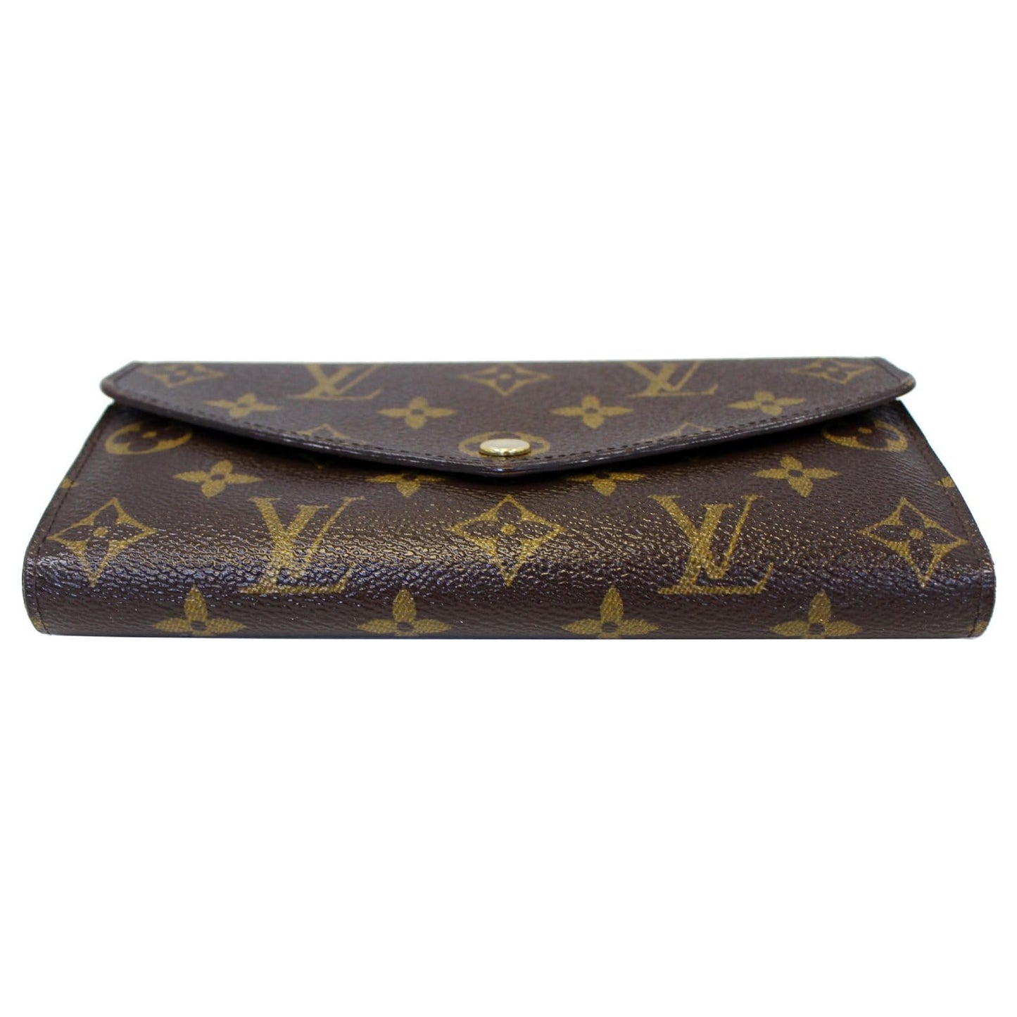 LOUIS VUITTON Sarah NM Monogram Canvas Wallet Brown