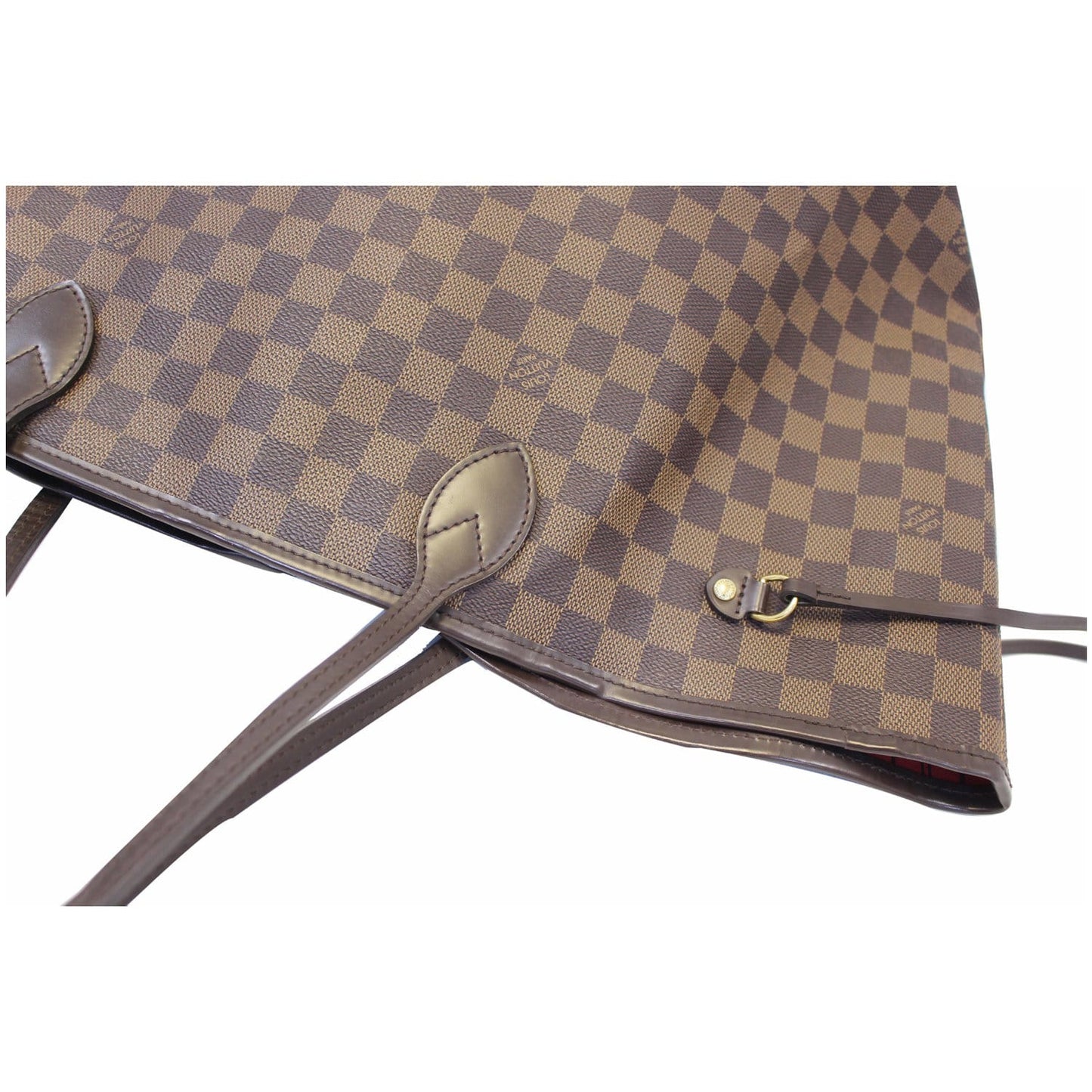 LOUIS VUITTON Neverfull GM Damier Ebene Tote Shoulder Bag Brown