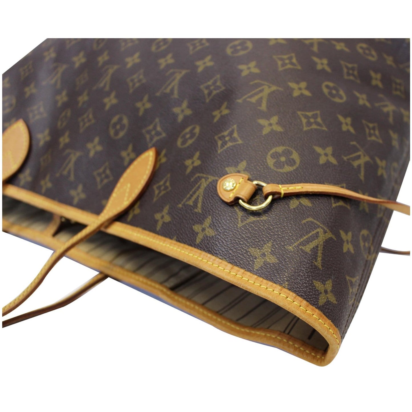 LOUIS VUITTON Neverfull GM Monogram Canvas Tote Shoulder Bag Brown