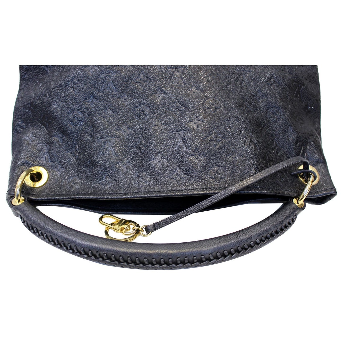 LOUIS VUITTON Artsy MM Empreinte Monogram Shoulder Bag Black