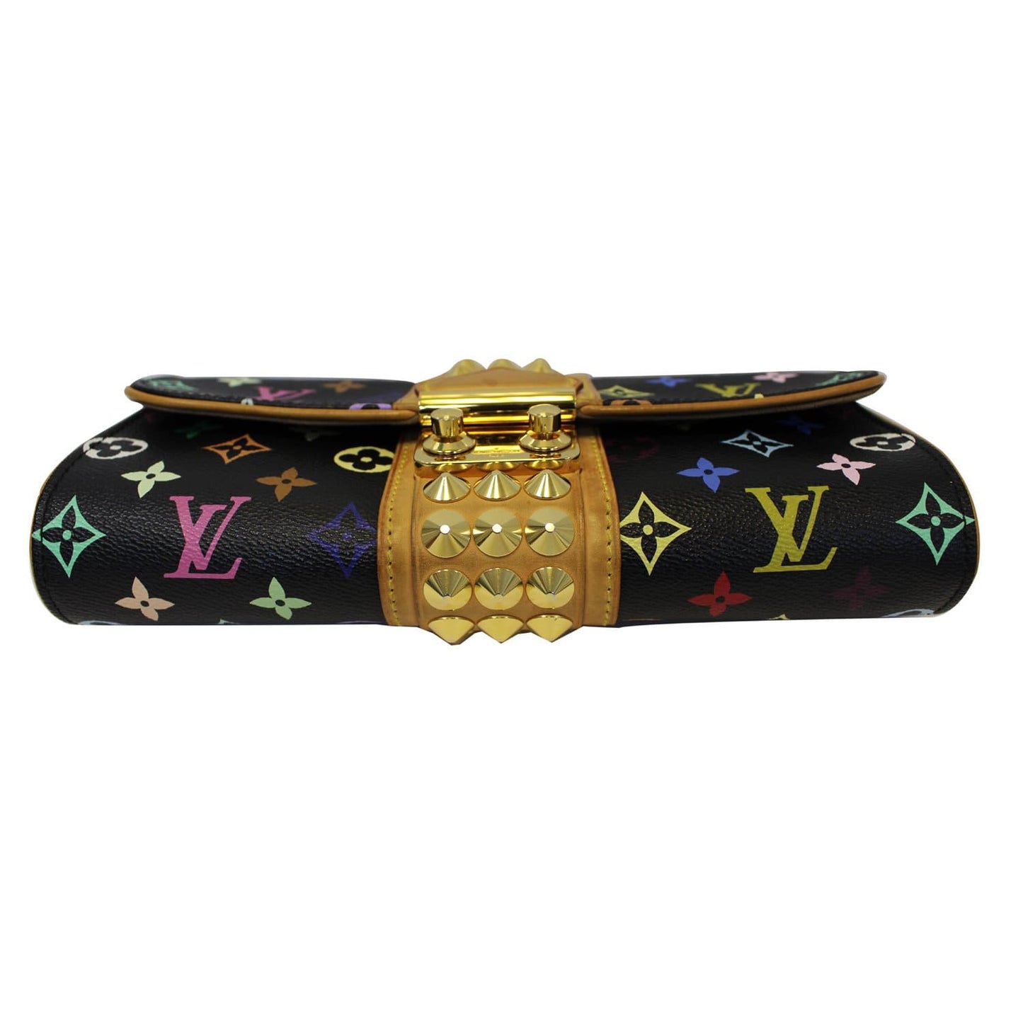 LOUIS VUITTON Courtney  Multicolore Monogram Clutch Bag Black