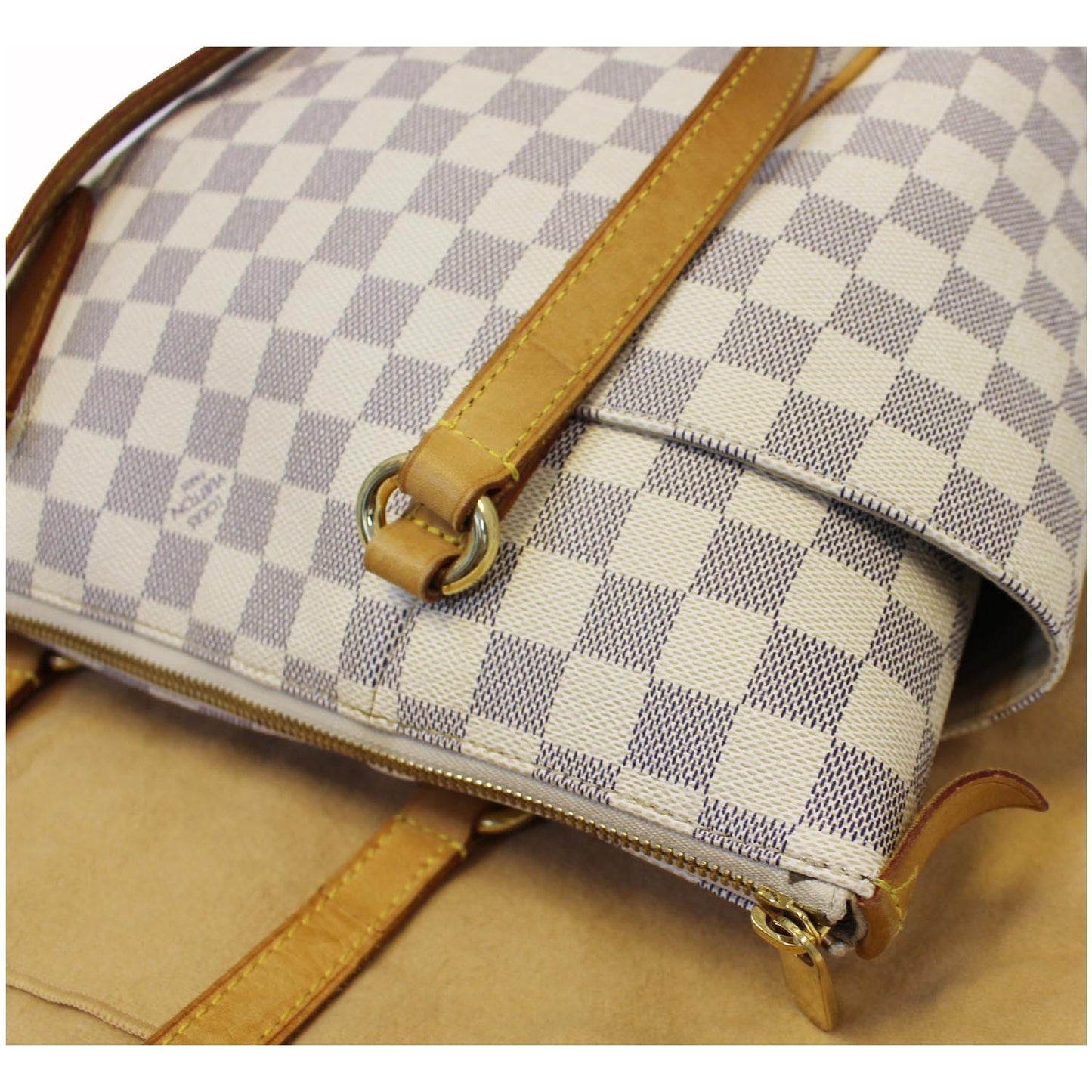 LOUIS VUITTON Totally PM Damier Azur Shoulder Bag White - 20% OFF